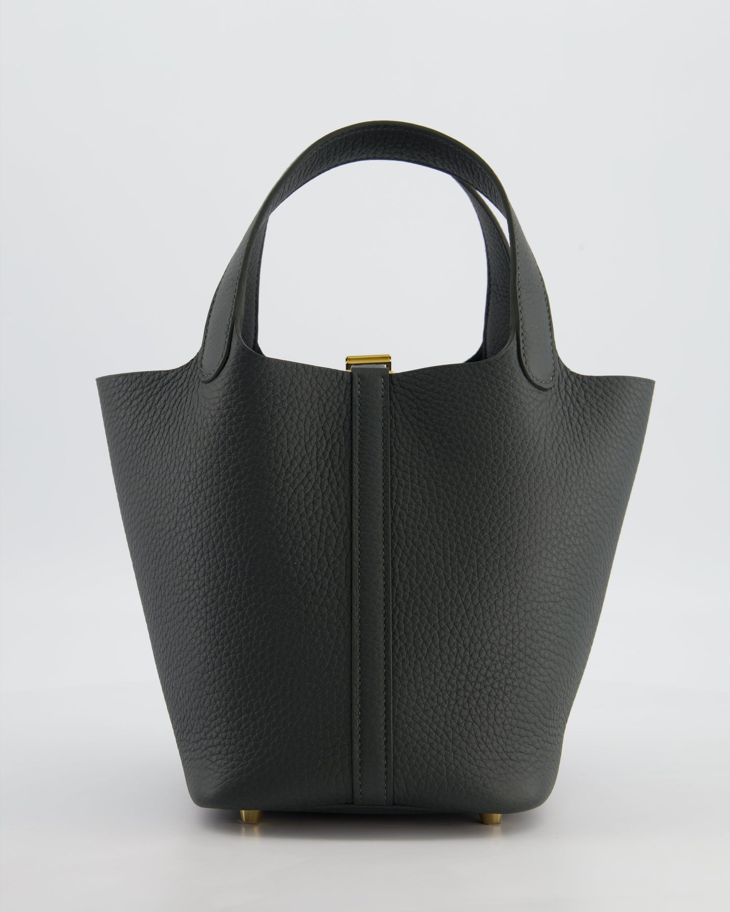 Hermes Picotin Lock 18 Bag in Vert Mangrove Clemence Leather with Permabrass Hardware