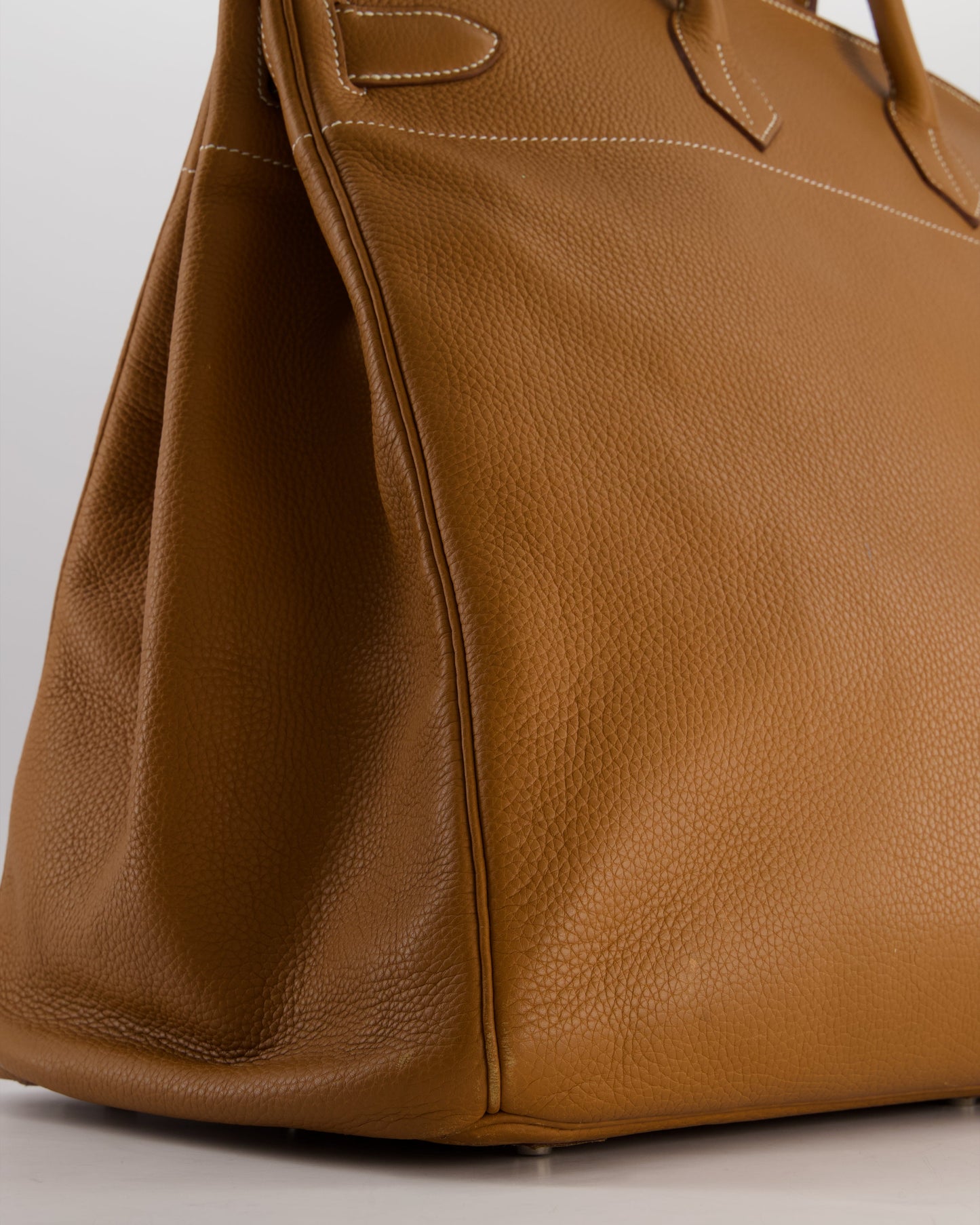Hermes Haut à Courroies HAC 40 Bag in Gold Togo Leather with Palladium Hardware