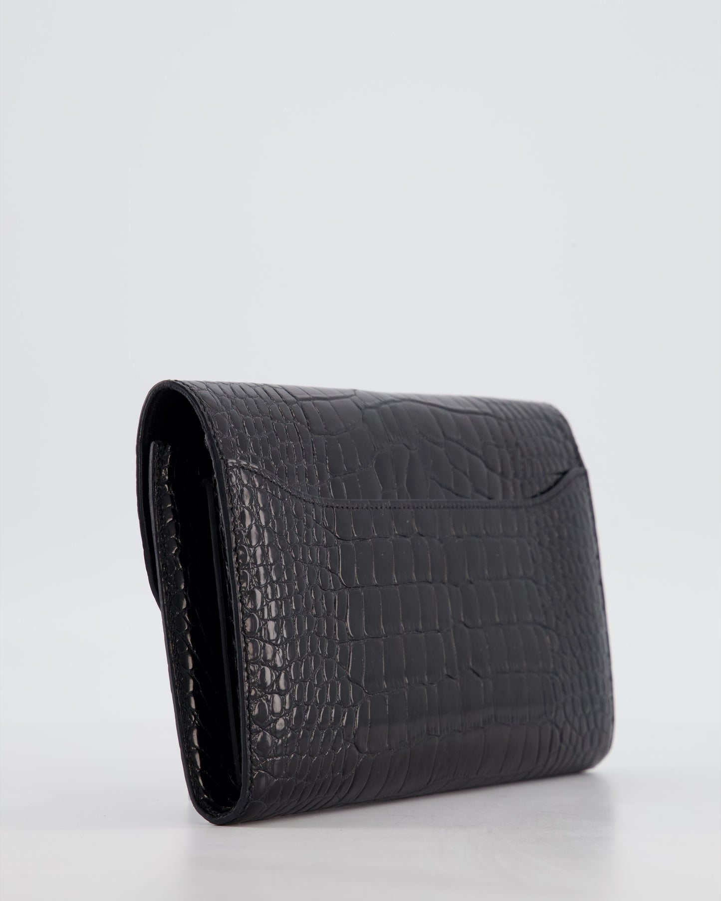 Hermes Constance Wallet in Noir Alligator with Palladium Hardware