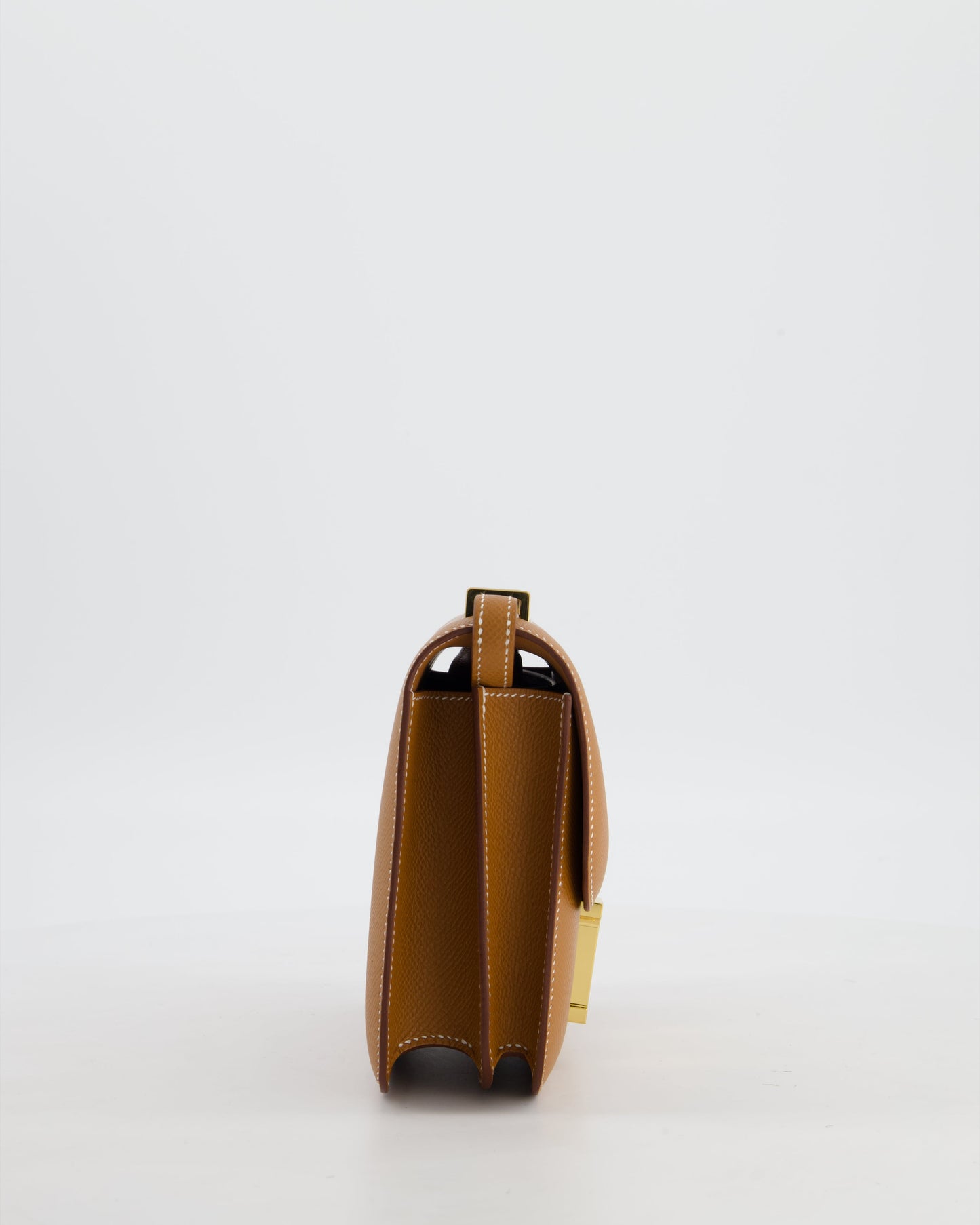 Hermes Mini Constance III Miroir 18 Bag in Gold Epsom Leather with Gold Hardware