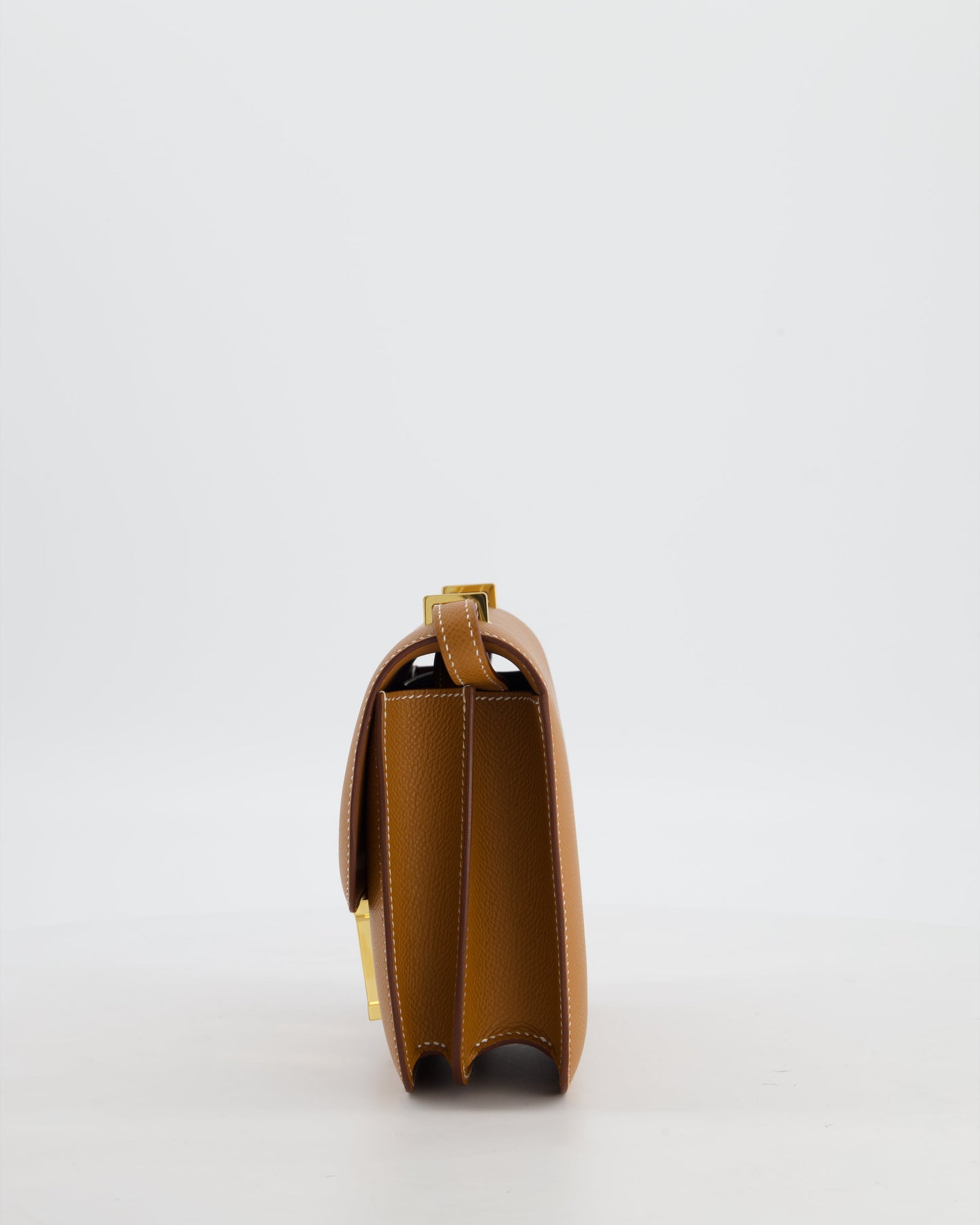 Hermes Mini Constance III Miroir 18 Bag in Gold Epsom Leather with Gold Hardware