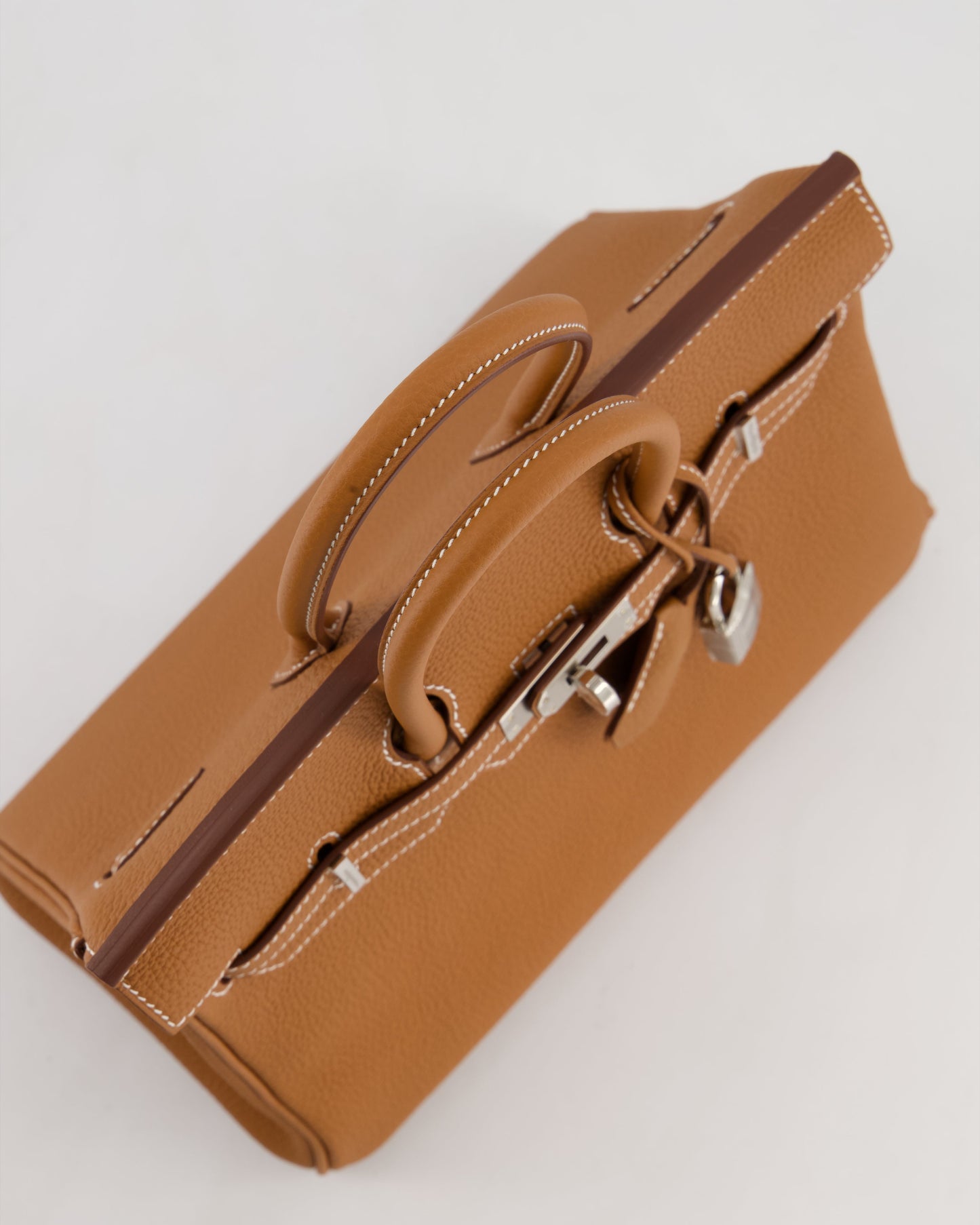 Hermes Birkin 25 Retourne Gold Togo Leather with Palladium Hardware