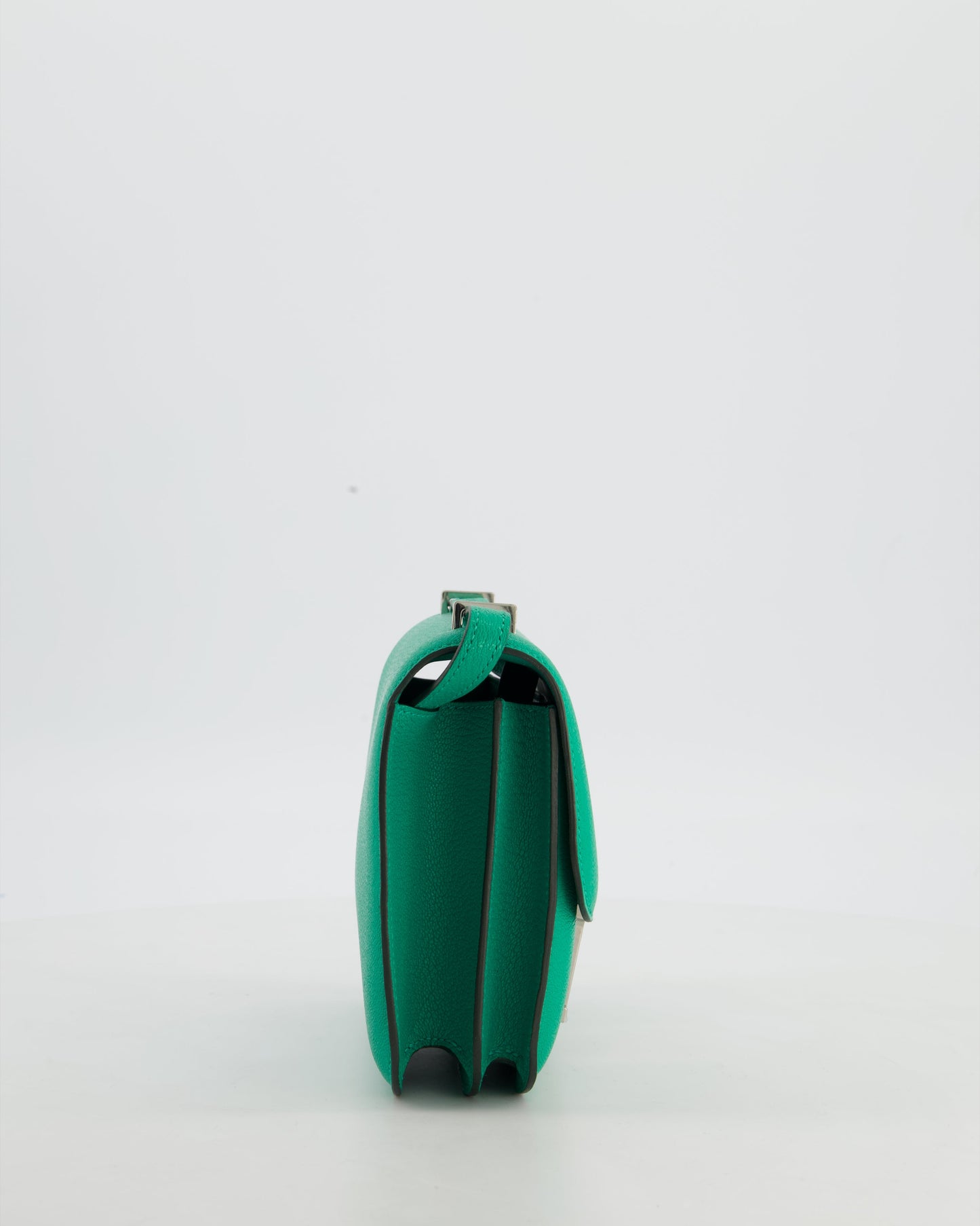 Hermes Mini Constance III Miroir 18 Bag in Menthe Chevre Mysore Leather with Palladium Hardware