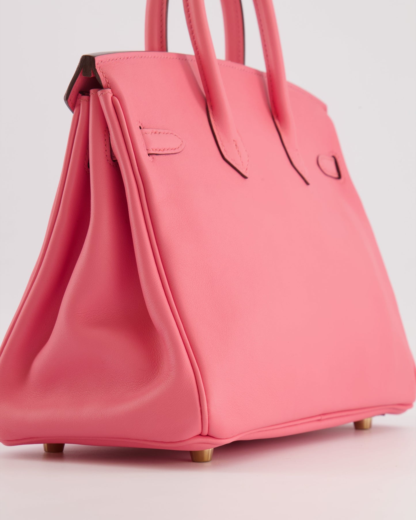 Hermes Birkin 25 Retourne Bag in Rose D'Été Swift Leather with Gold Hardware