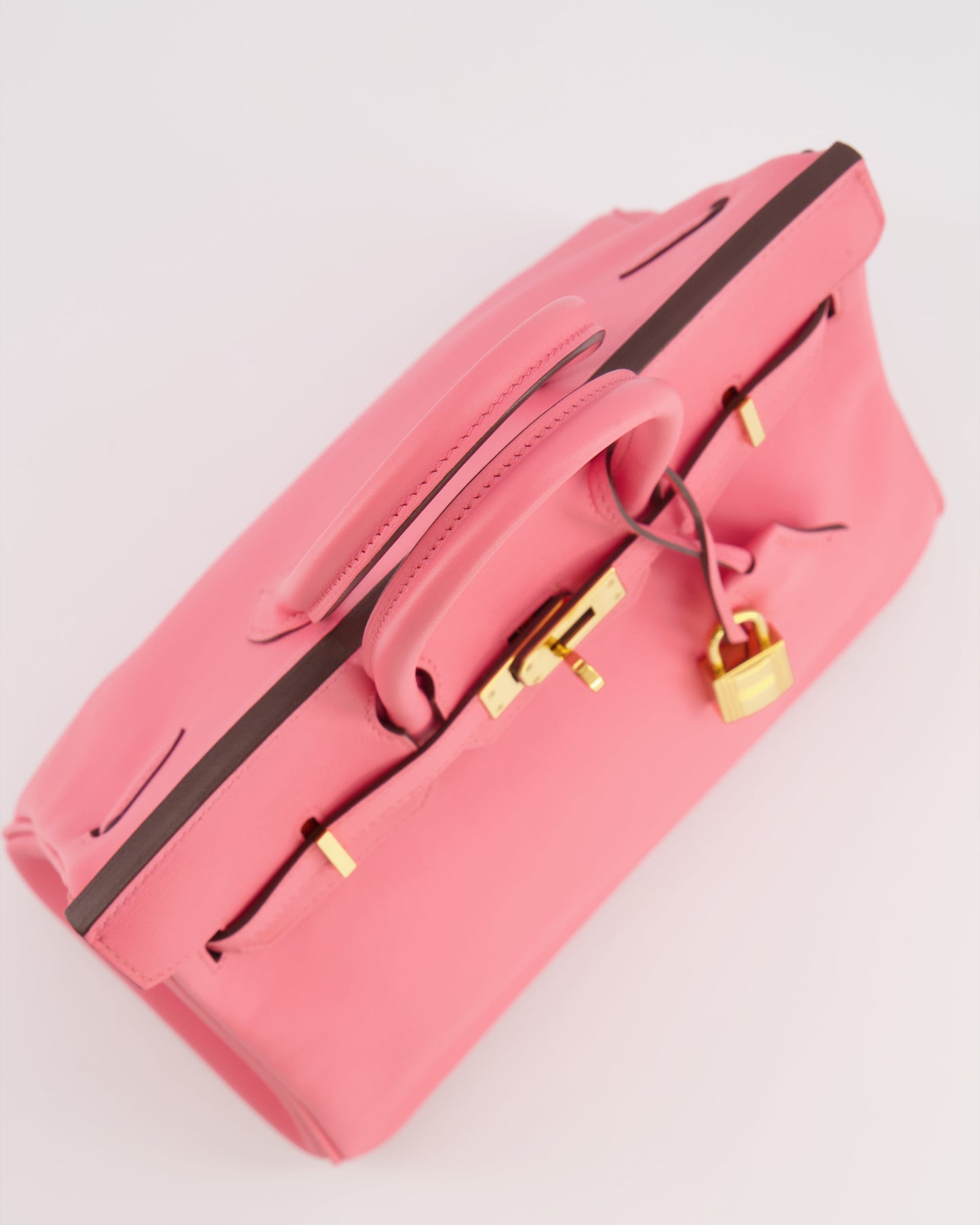 Hermes Birkin 25 Retourne Bag in Rose D'Été Swift Leather with Gold Hardware
