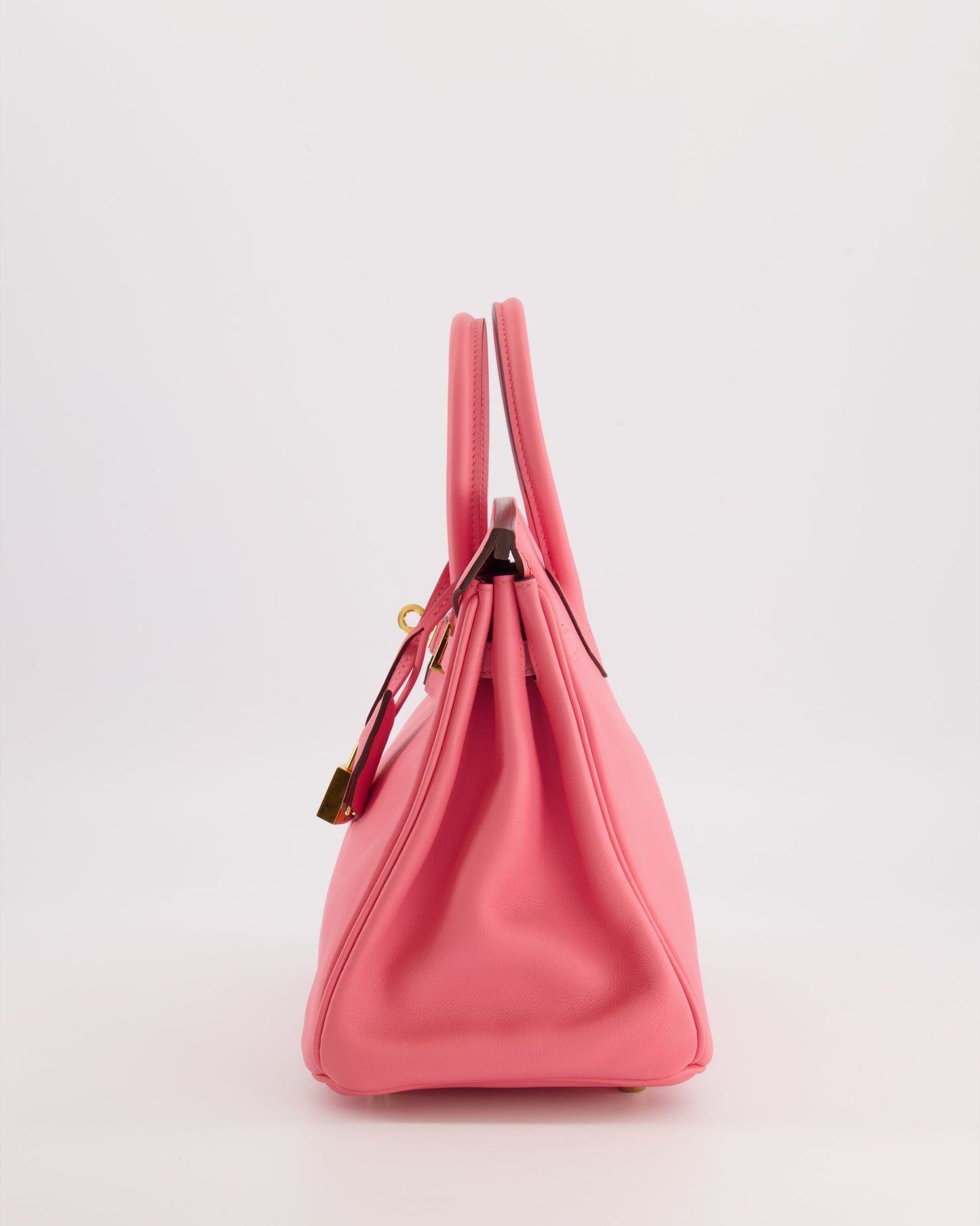 Hermes Birkin 25 Retourne Bag in Rose D'Été Swift Leather with Gold Hardware