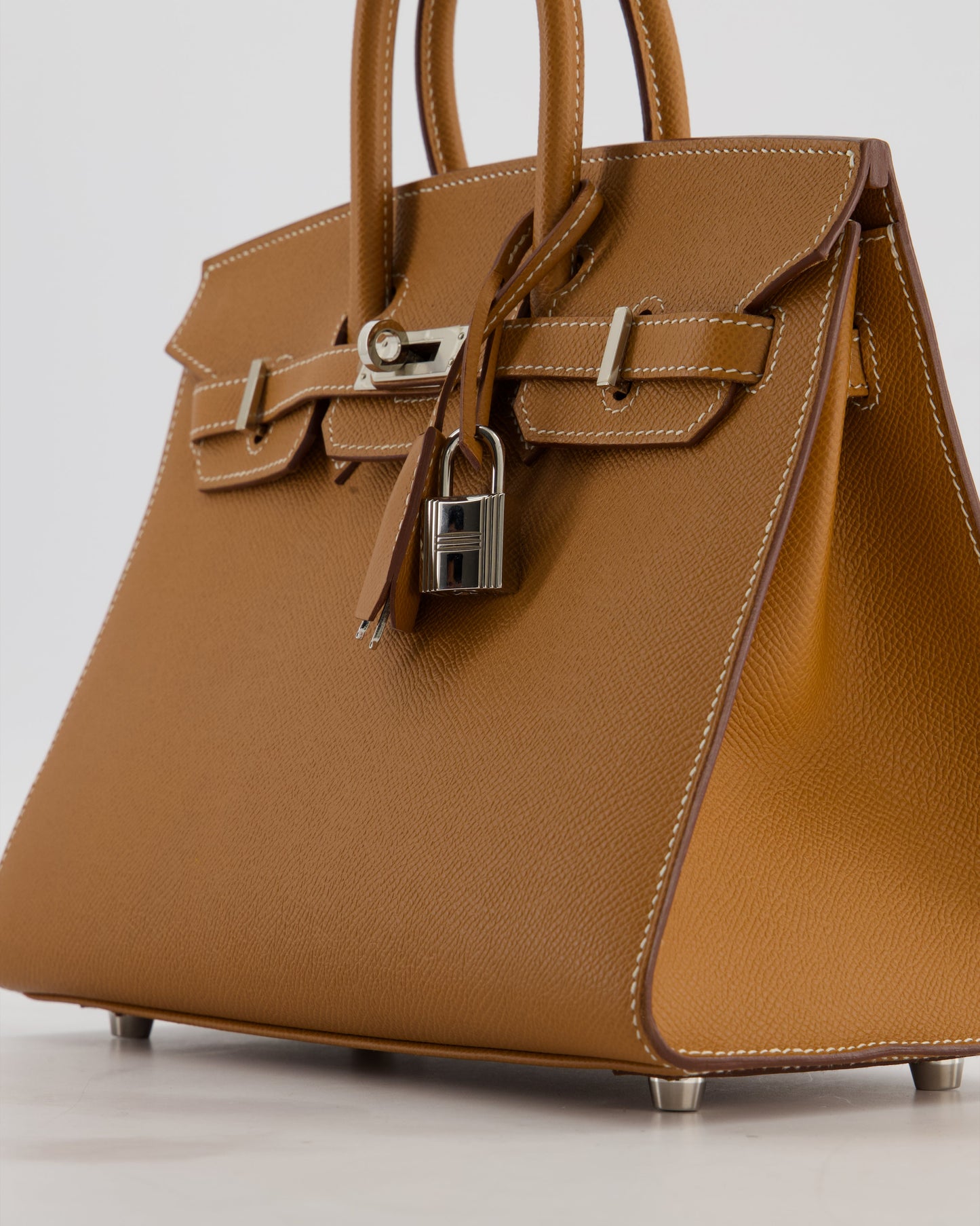 *RARE* Hermes Birkin 25 Sellier Bag in Gold Epsom Leather with Palladium Hardware