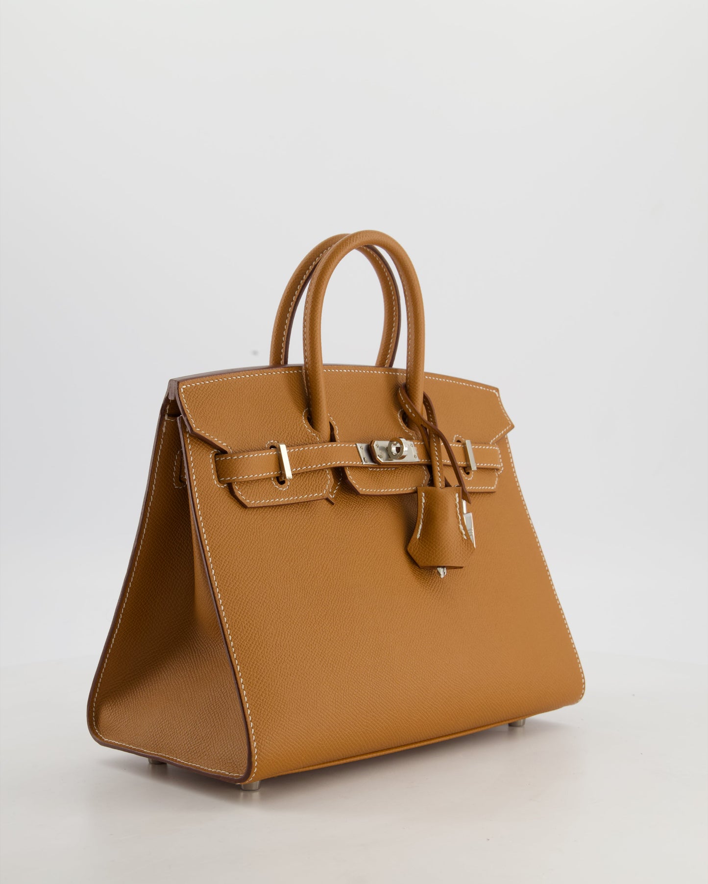 *RARE* Hermes Birkin 25 Sellier Bag in Gold Epsom Leather with Palladium Hardware