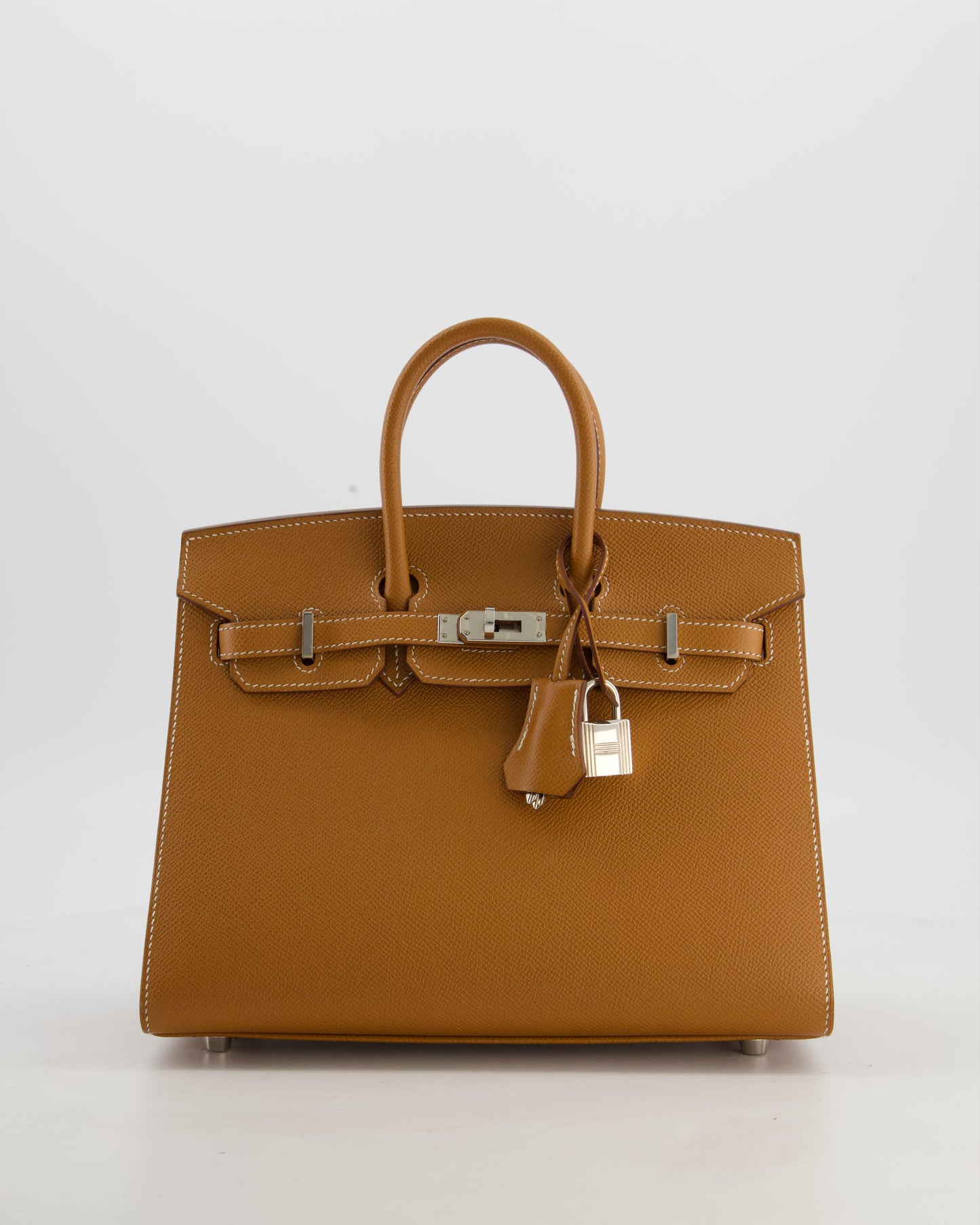 *RARE* Hermes Birkin 25 Sellier Bag in Gold Epsom Leather with Palladium Hardware