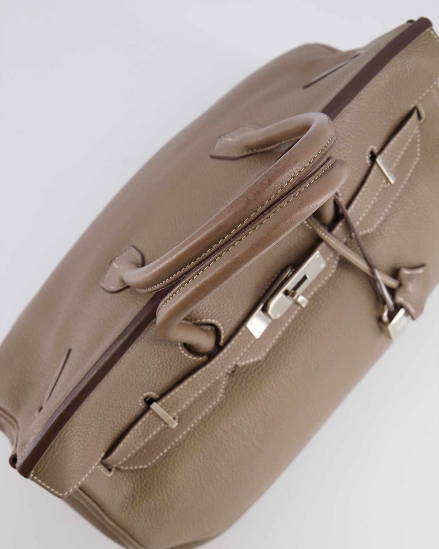 Hermes Birkin 35 Bag in Etoupe Togo Leather with Palladium Hardware