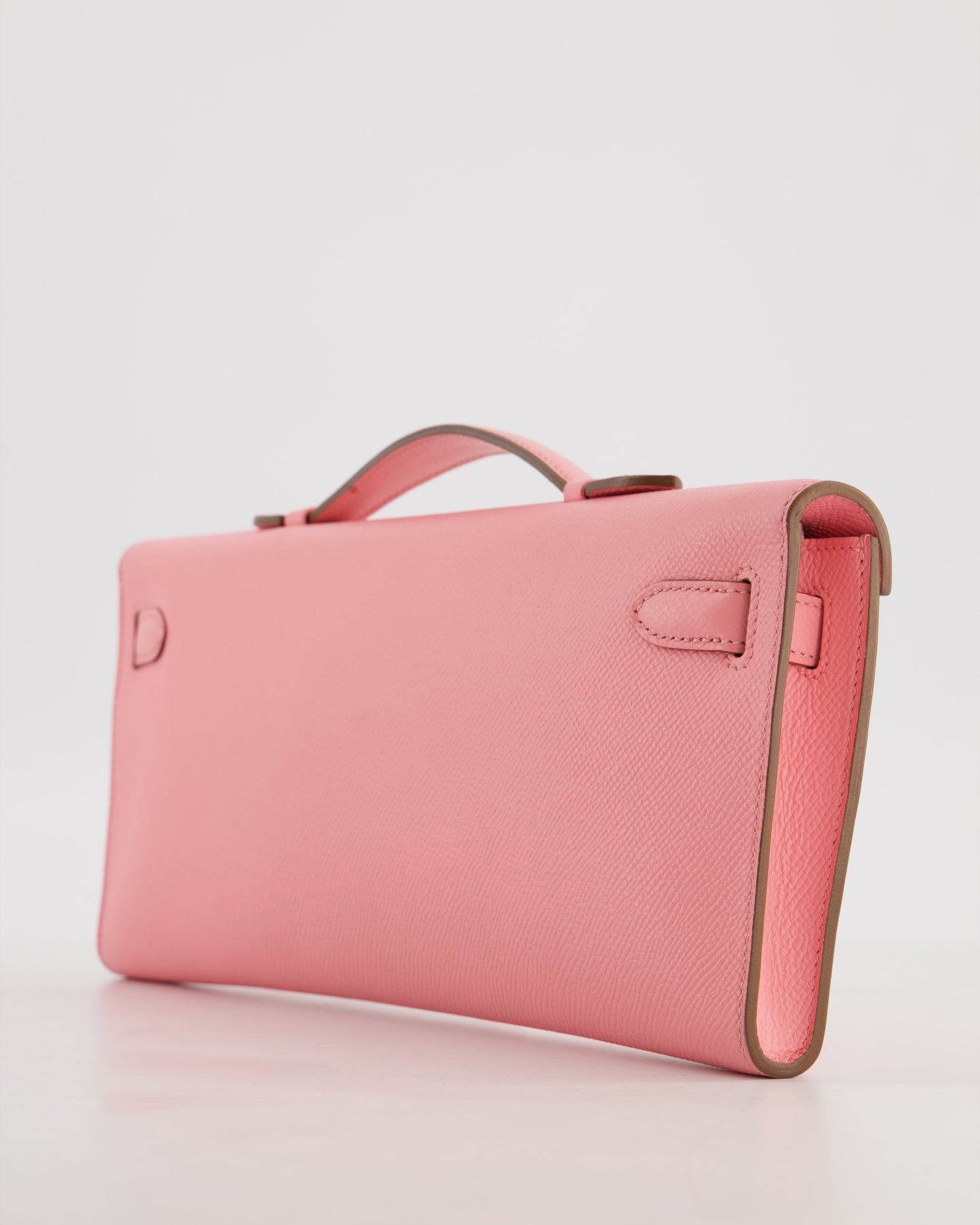 *RARE* Hermes Kelly Cut Bag in Rose Confetti Epsom Leather with Palladium Hardware