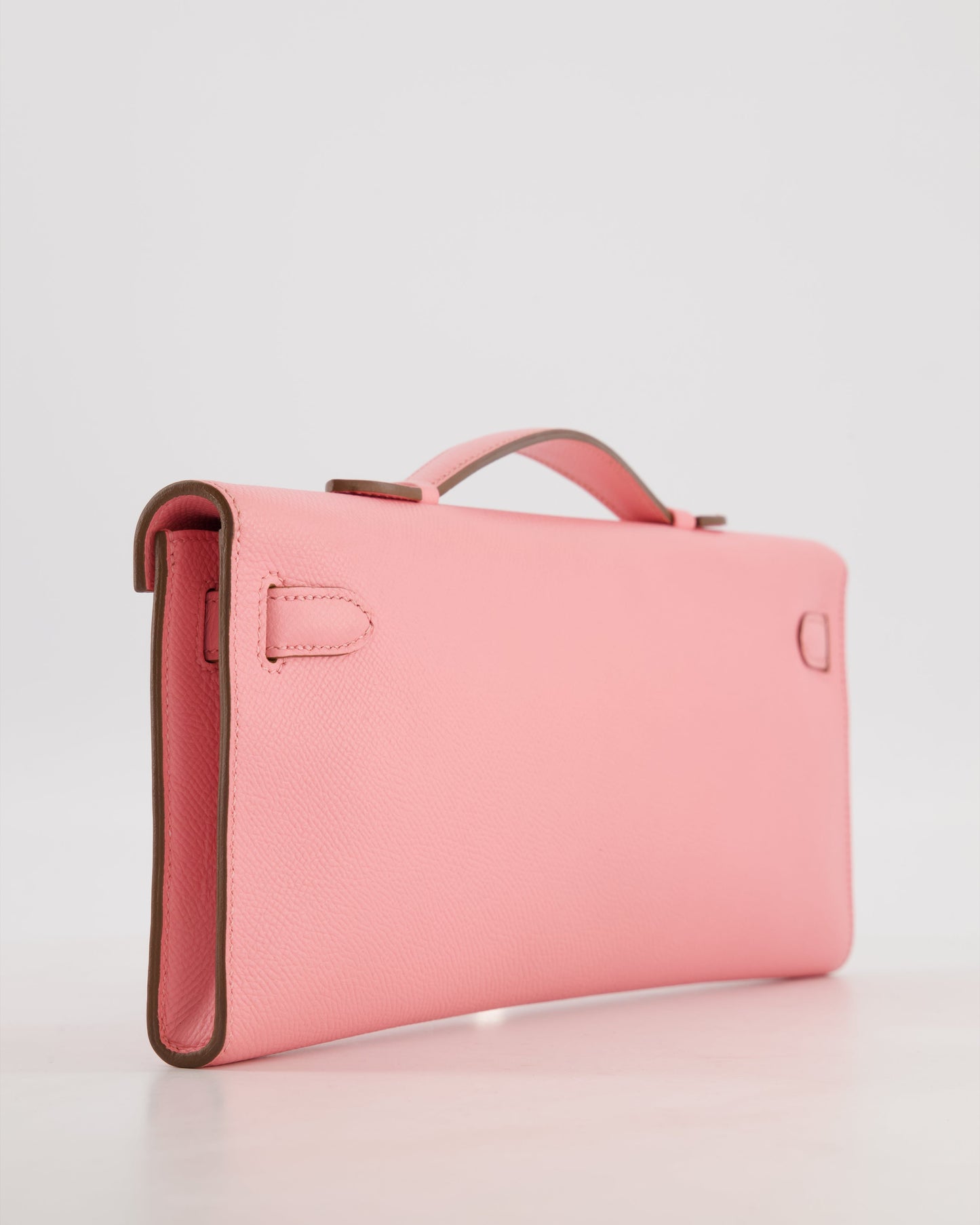 *RARE* Hermes Kelly Cut Bag in Rose Confetti Epsom Leather with Palladium Hardware