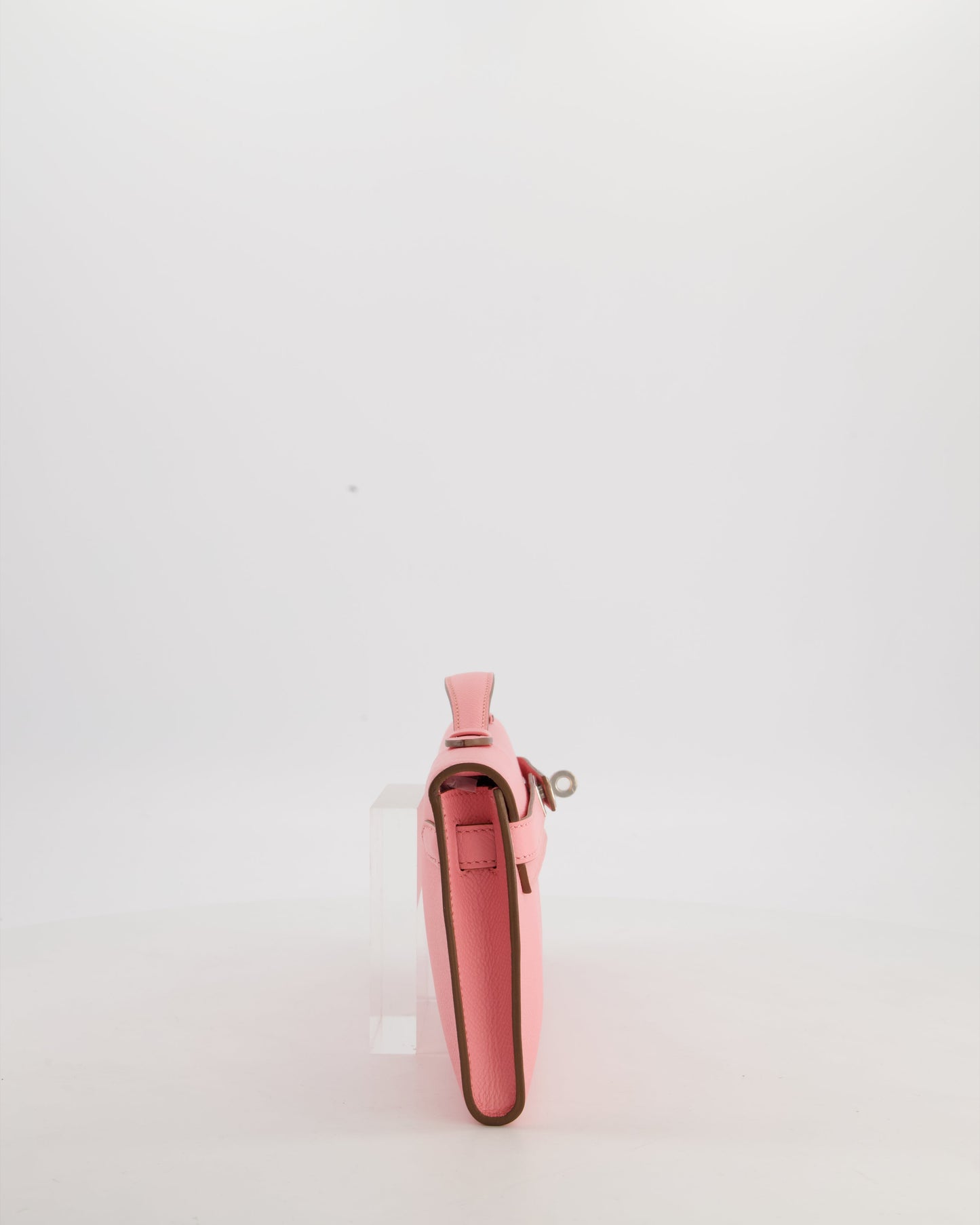 *RARE* Hermes Kelly Cut Bag in Rose Confetti Epsom Leather with Palladium Hardware