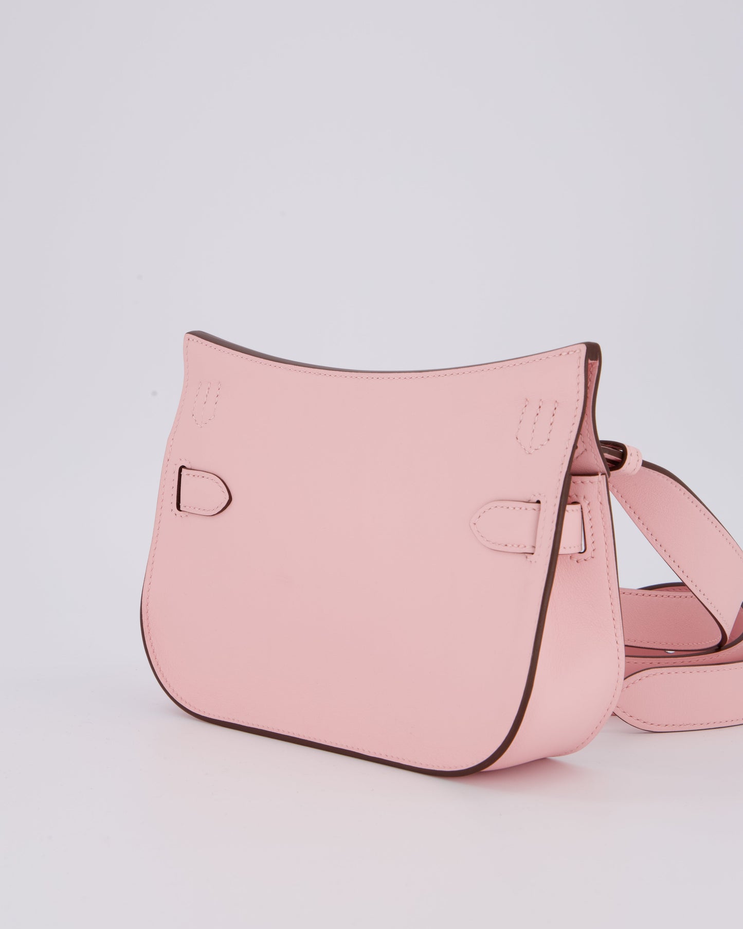 *RARE & HOT* Hermes Mini Jypsiere Bag in Rose Sakura Swift Leather with Palladium Hardware