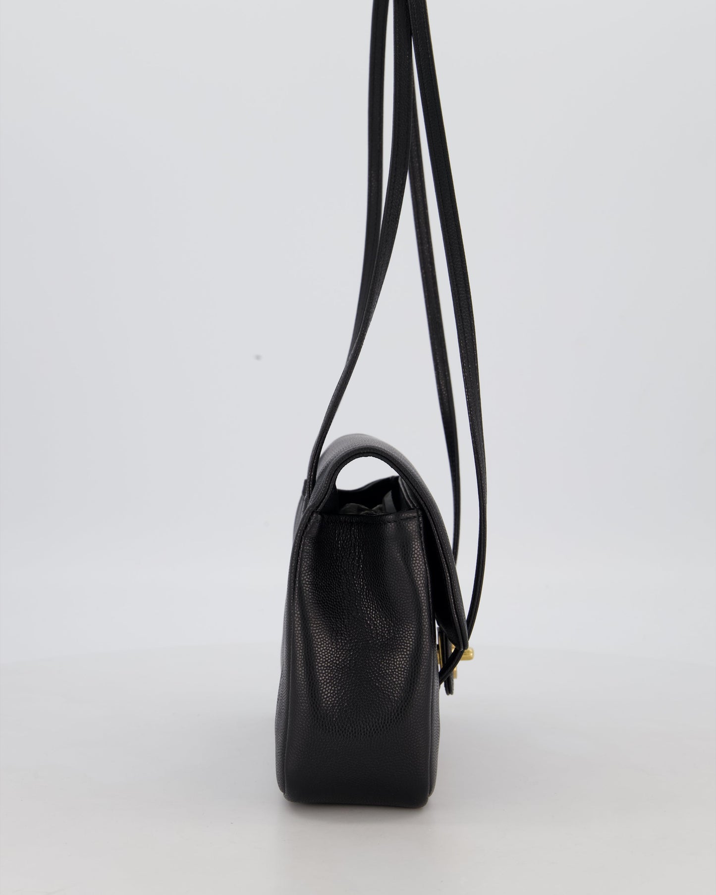 *RARE* Chanel 26P Preppy Coco Small Flap Bag in Shiny Caviar Leather with Gold Hardware