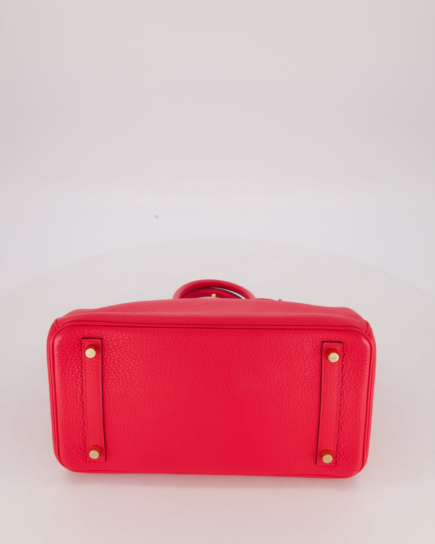 *RARE* Hermes Birkin 30 Retourne Bag in Rose Extreme Clemence Leather with Gold Hardware