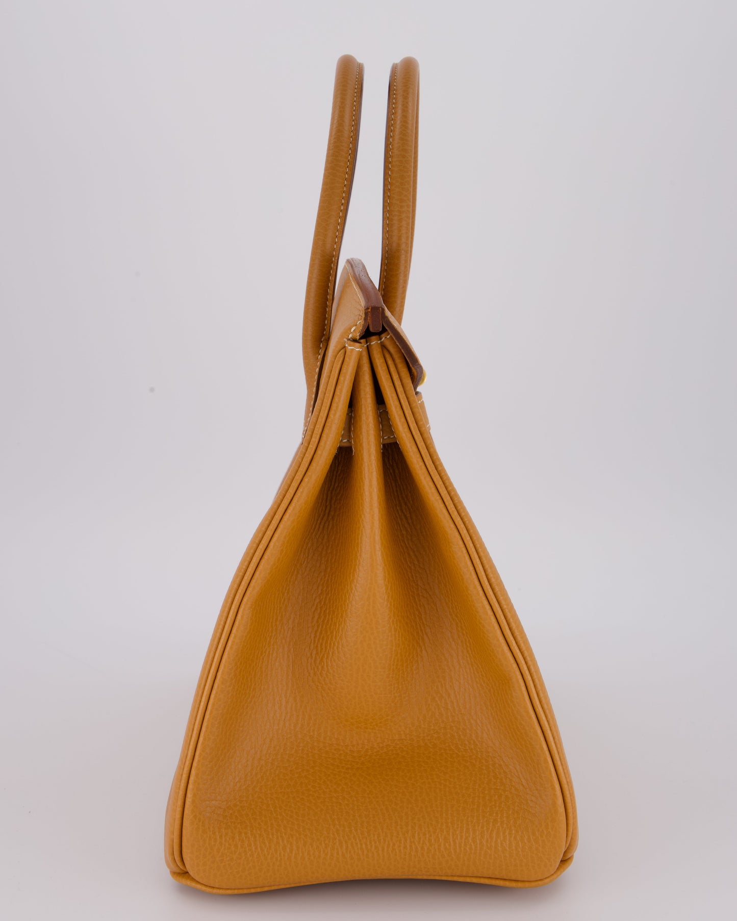 *VERY RARE* Hermes Vintage Birkin 35 Retourne Bag in Naturel Ardennes Leather With Gold Hardware