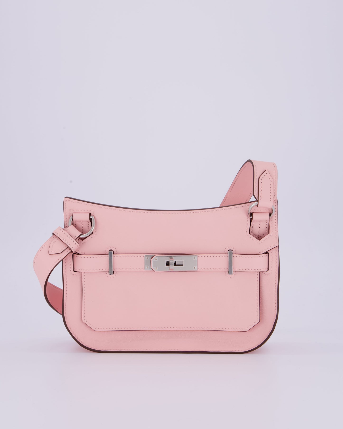 *RARE & HOT* Hermes Mini Jypsiere Bag in Rose Sakura Swift Leather with Palladium Hardware
