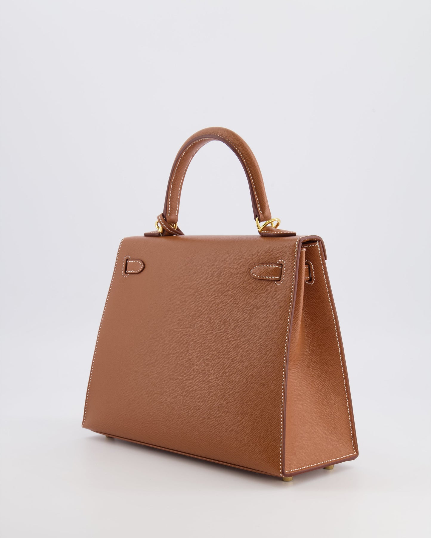 Hermes Kelly 25 II Sellier Bag in Gold Madame Leather with Gold Hardware