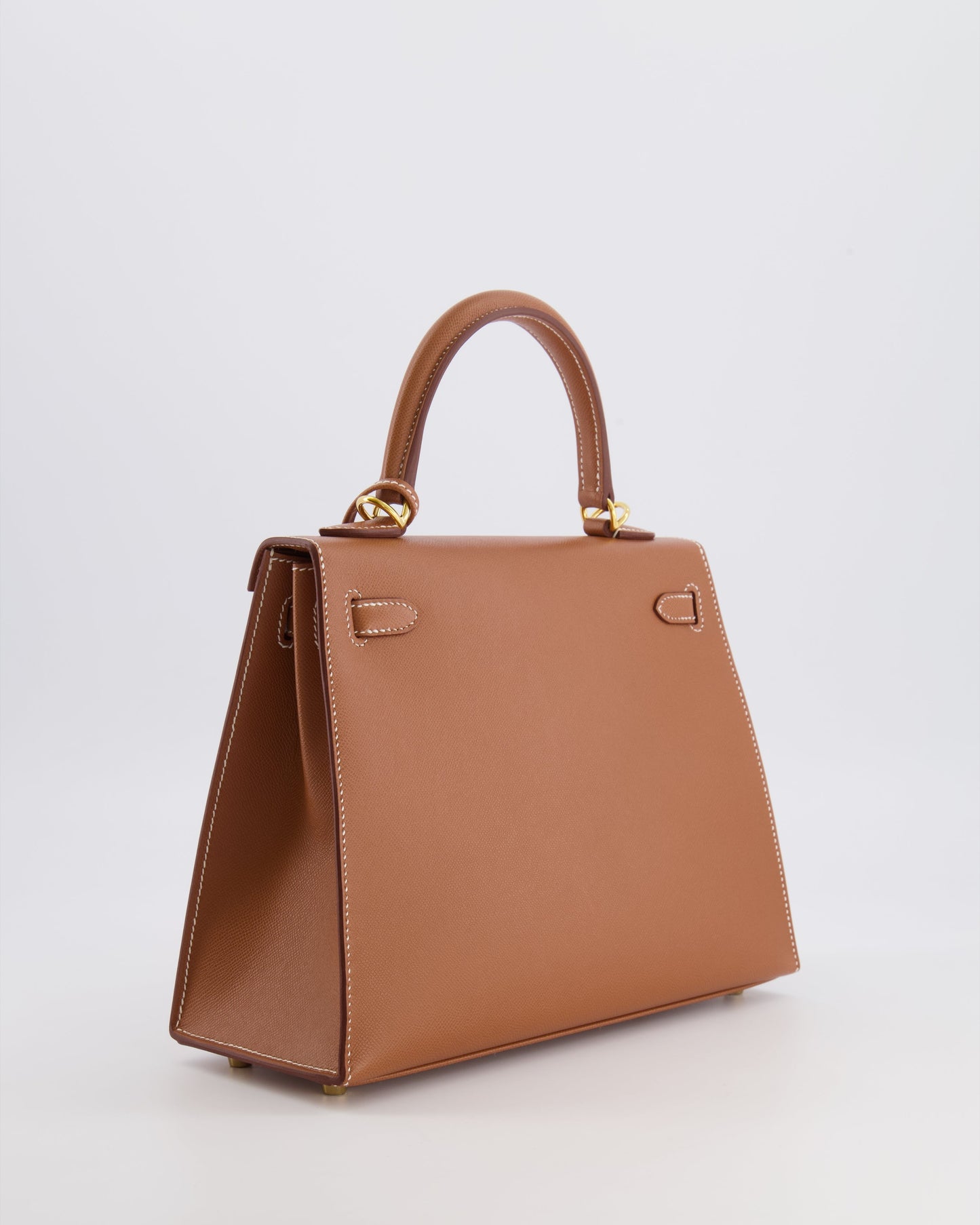 Hermes Kelly 25 II Sellier Bag in Gold Madame Leather with Gold Hardware