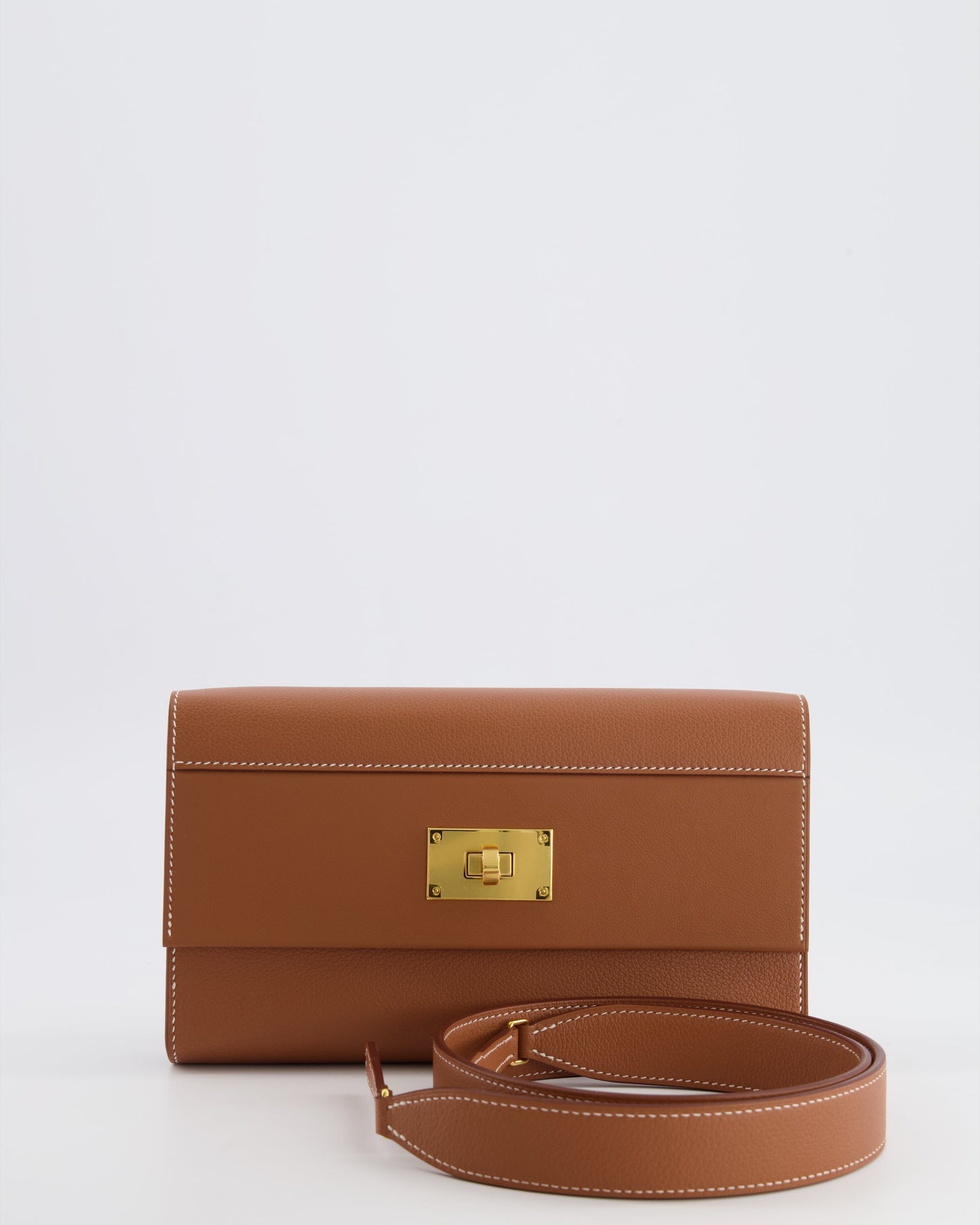 *NEW MODEL* Hermes 24/24 To Go Bag in Gold Evercolor Leather with Gold Hardware