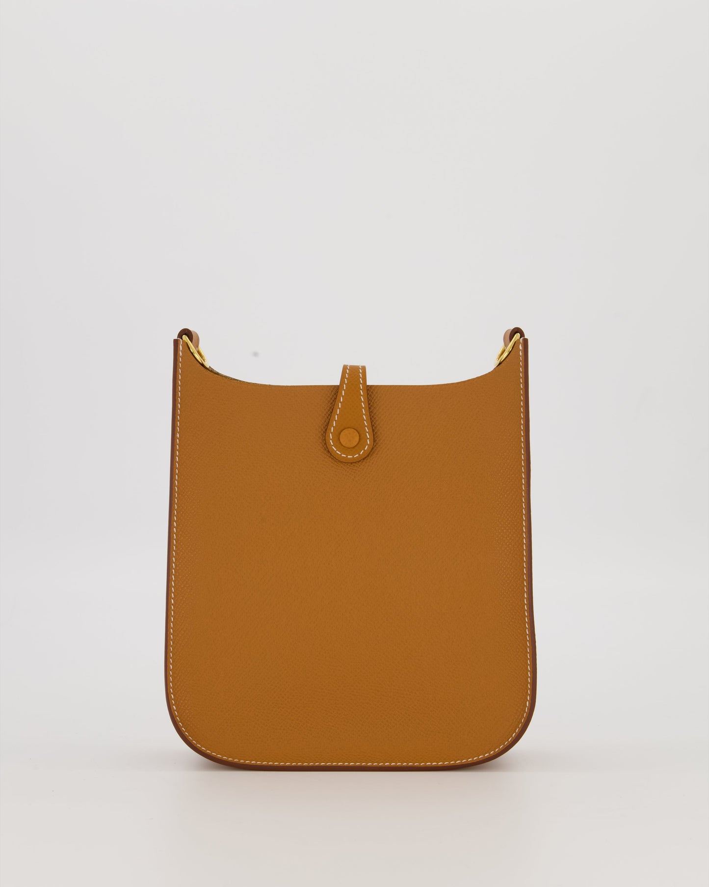 Hermes Gold Mini Evelyne Sellier Bag in Epsom Leather with Gold Hardware