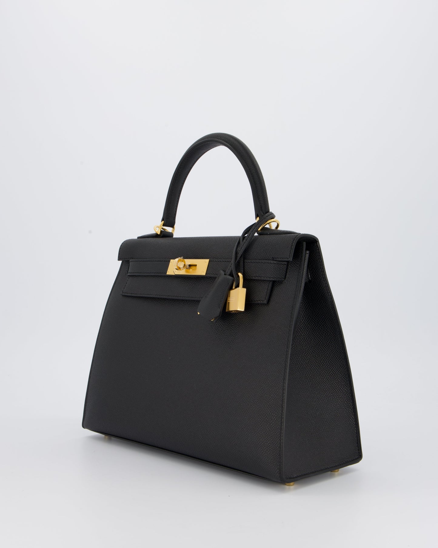 Hermes Kelly 28 Sellier Bag in Noir Epsom Leather with Gold Hardware
