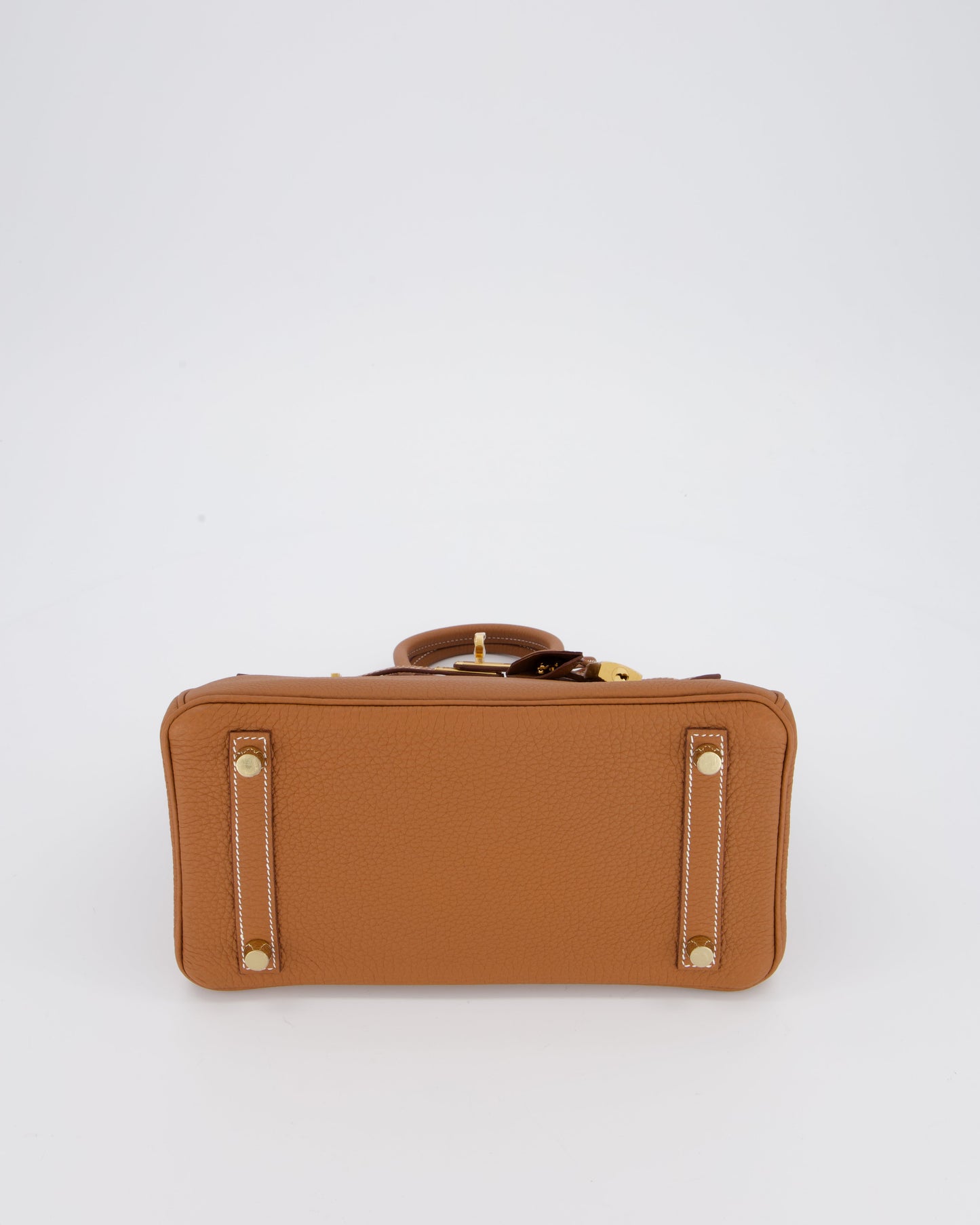 *HOT* Hermes Birkin 25 Retourne Bag in Gold Togo Leather with Gold Hardware