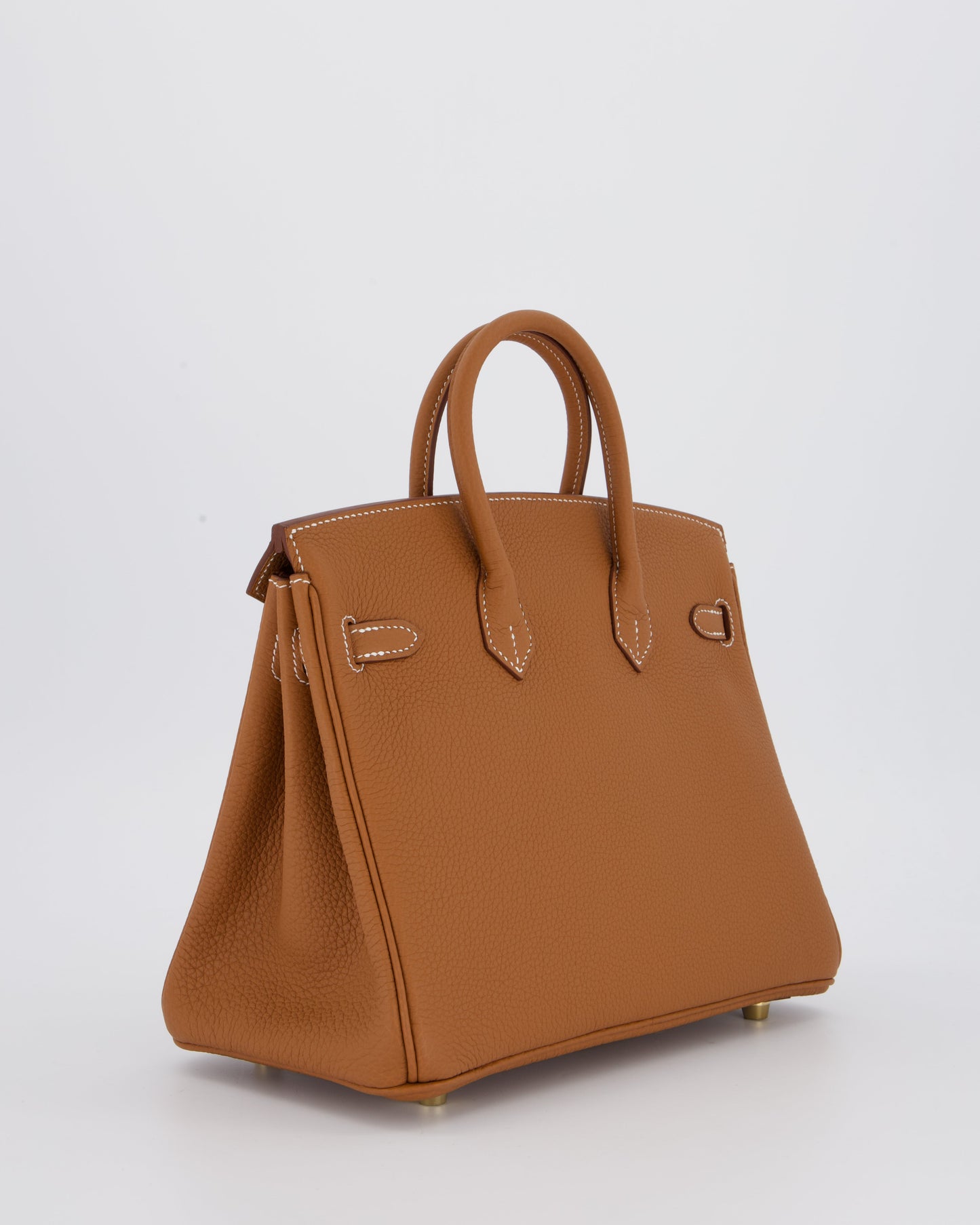 *HOT* Hermes Birkin 25 Retourne Bag in Gold Togo Leather with Gold Hardware