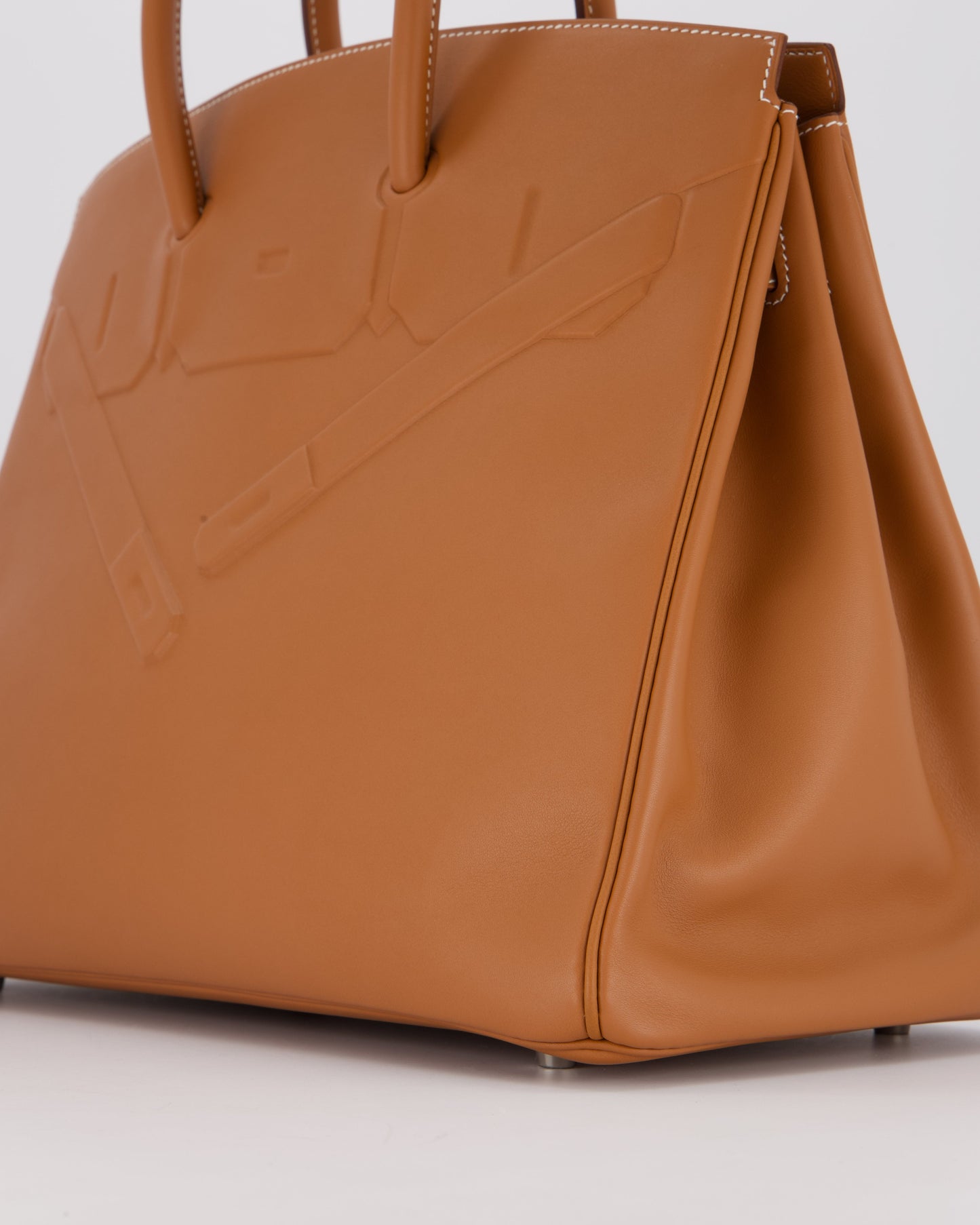 Hermes Birkin 35 Shadow in Gold Swift Leather and Palladium Hardware