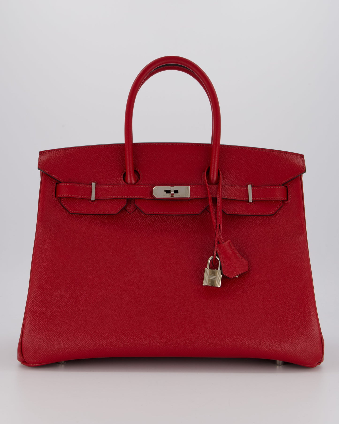 Hermes Birkin 35 Bag in Rouge Grenat Epsom Leather with Palladium Hardware