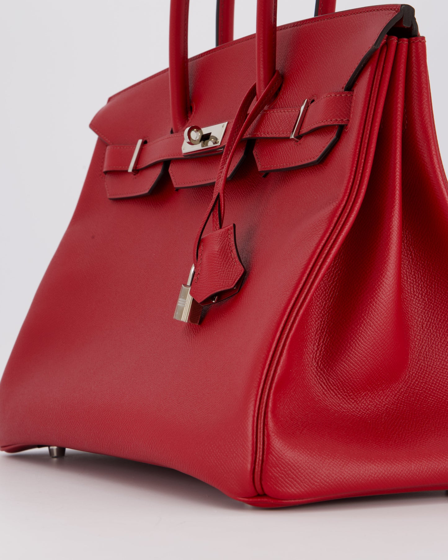 Hermes Birkin 35 Bag in Rouge Grenat Epsom Leather with Palladium Hardware