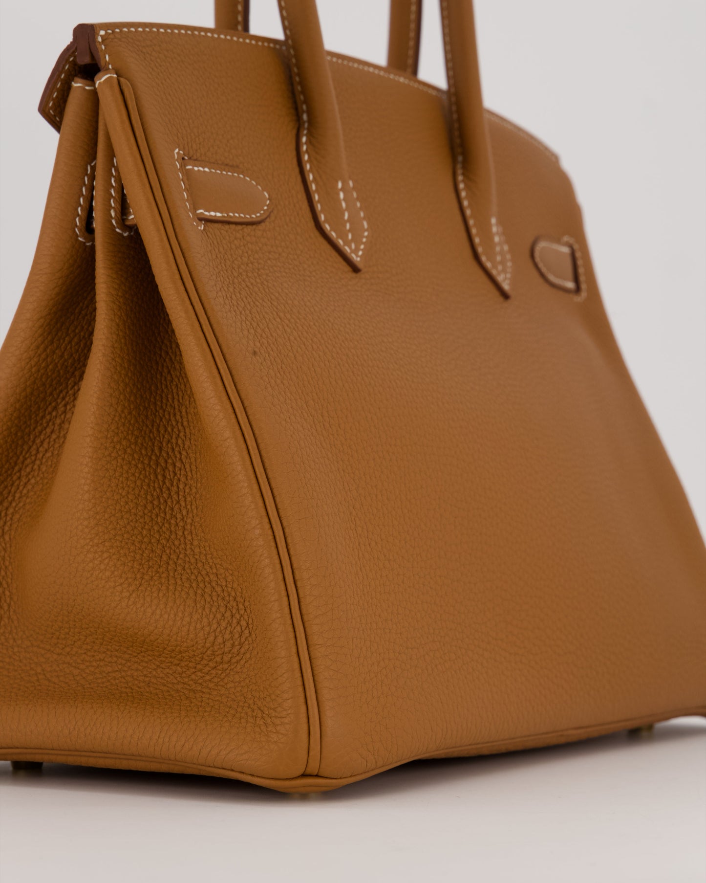 *RARE* Hermes Birkin 30 Retourne Bag in Gold Togo Leather With Gold Hardware