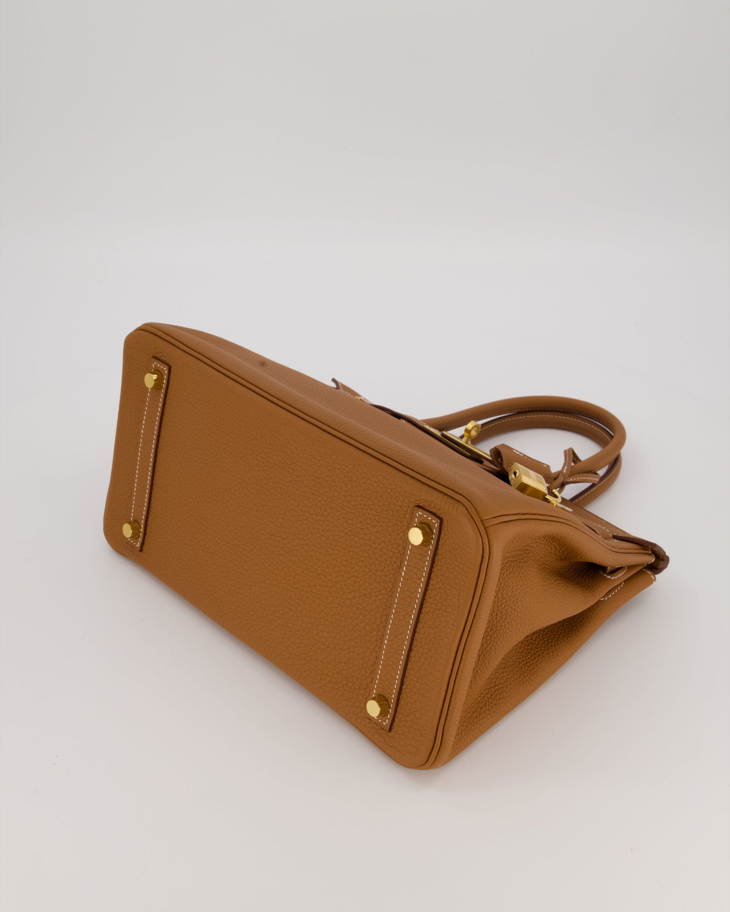 *RARE* Hermes Birkin 30 Retourne Bag in Gold Togo Leather With Gold Hardware