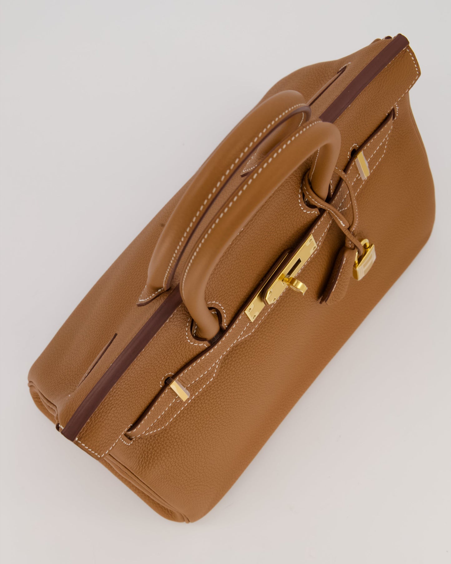 *RARE* Hermes Birkin 30 Retourne Bag in Gold Togo Leather With Gold Hardware