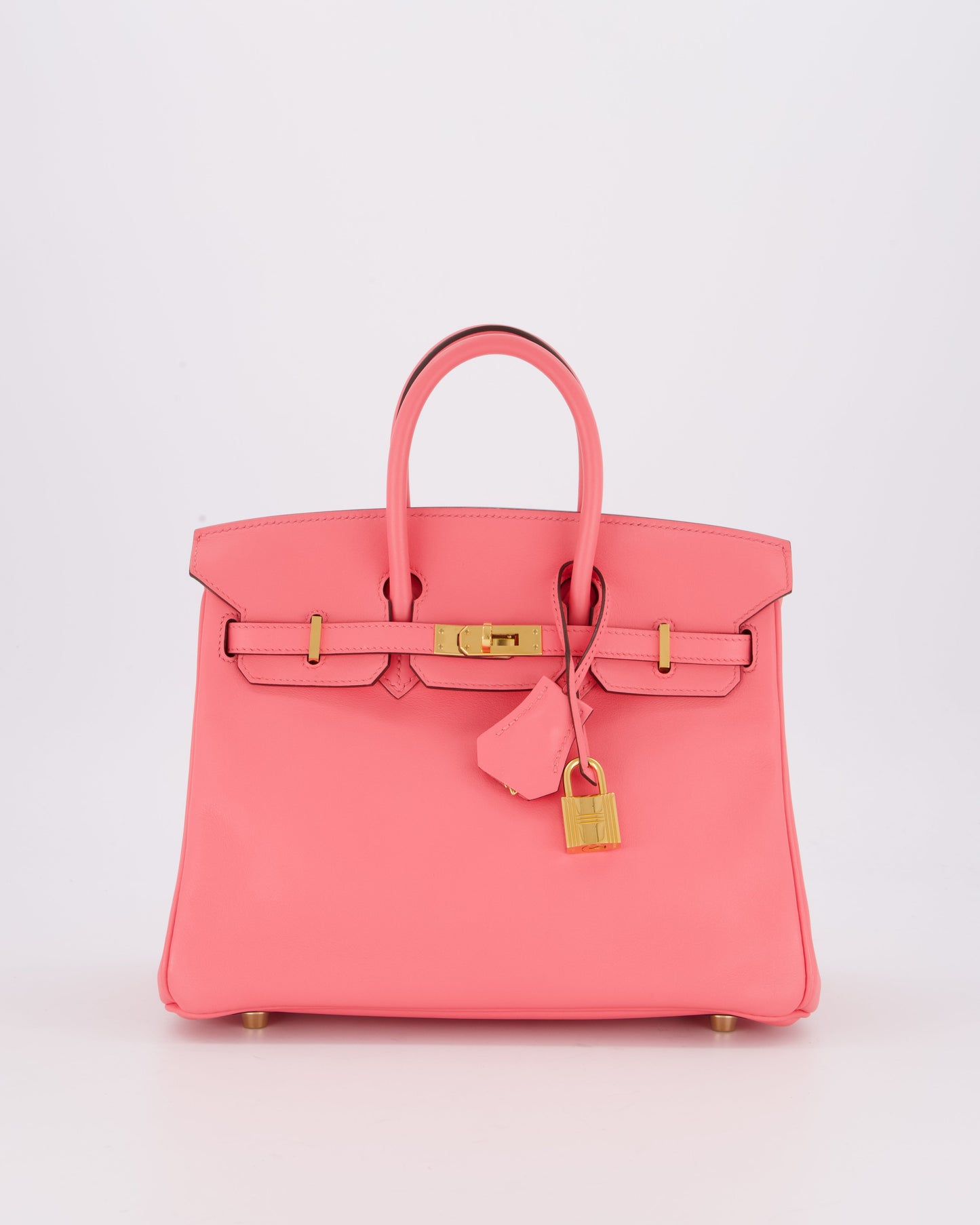 Hermes Birkin 25 Retourne Bag in Rose D'Été Swift Leather with Gold Hardware