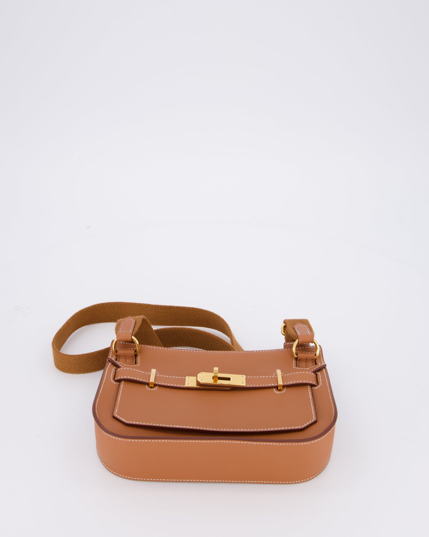 *RARE* Hermes Mini Jypsiere Bag in Gold Evercolour Leather with Gold Hardware