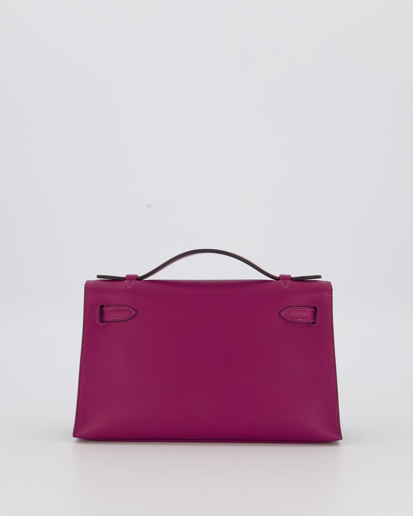 *RARE COLOUR* Hermes Kelly Pochette Bag in Anemone Swift Leather and Gold Hardware
