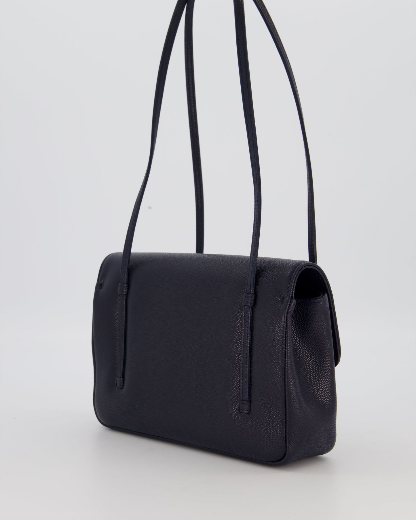 Chanel 26P Preppy Coco Small Flap Bag in Navy Caviar Leather with Gold Hardware