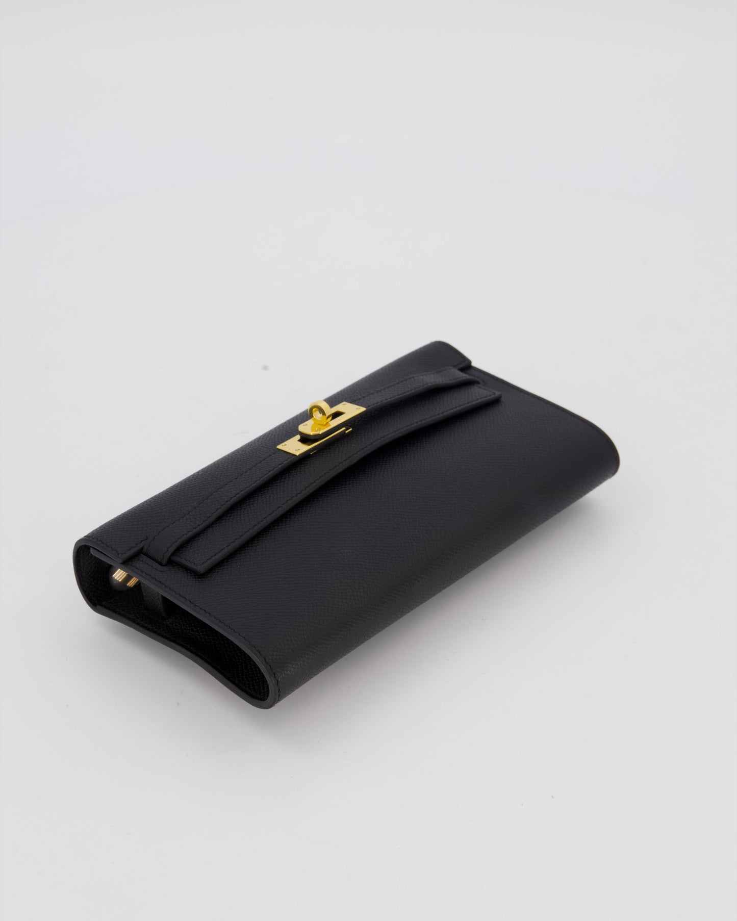 Hermes Kelly To Go Bag in Noir Epsom Leather with Gold Hardware