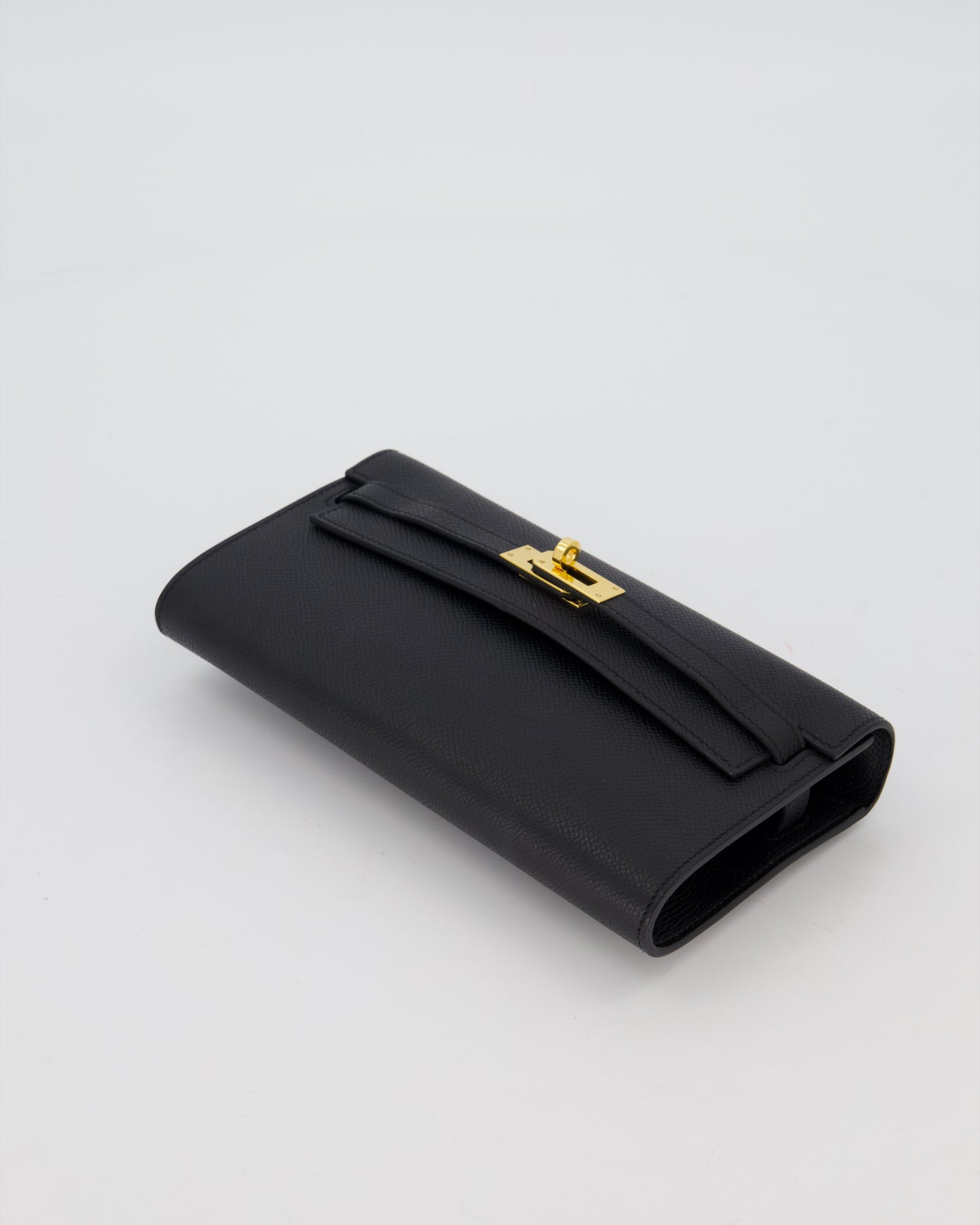 Hermes Kelly To Go Bag in Noir Epsom Leather with Gold Hardware