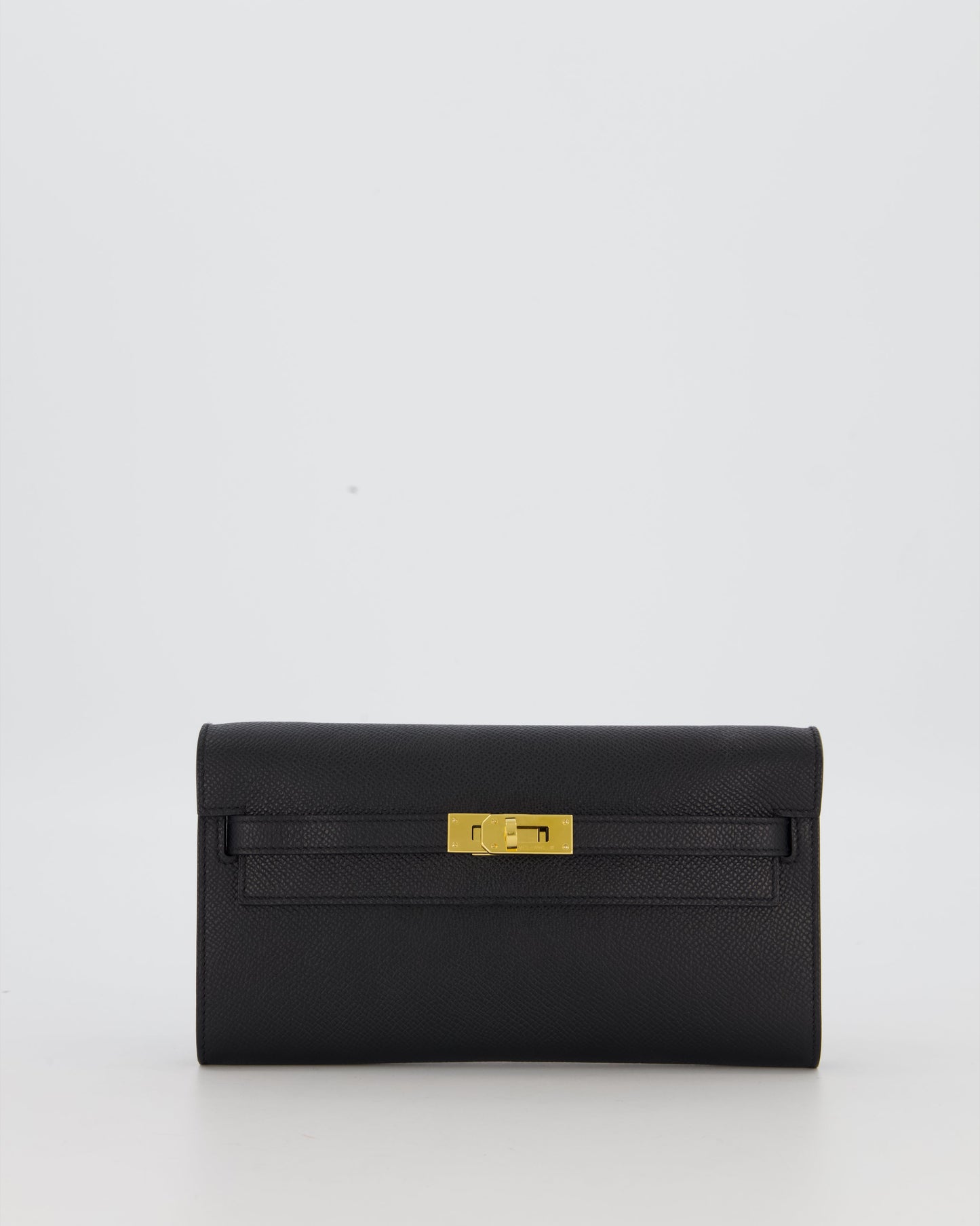 Hermes Kelly To Go Bag in Noir Epsom Leather with Gold Hardware