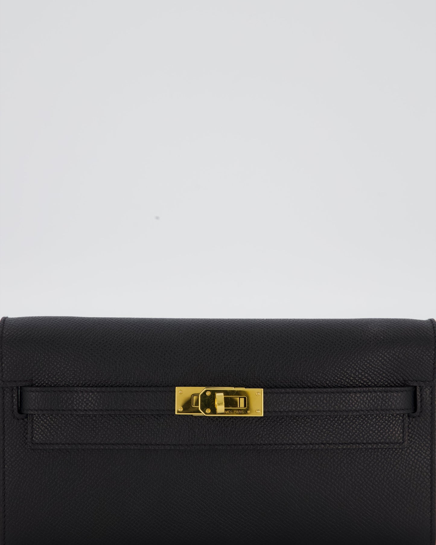 Hermes Kelly To Go Bag in Noir Epsom Leather with Gold Hardware
