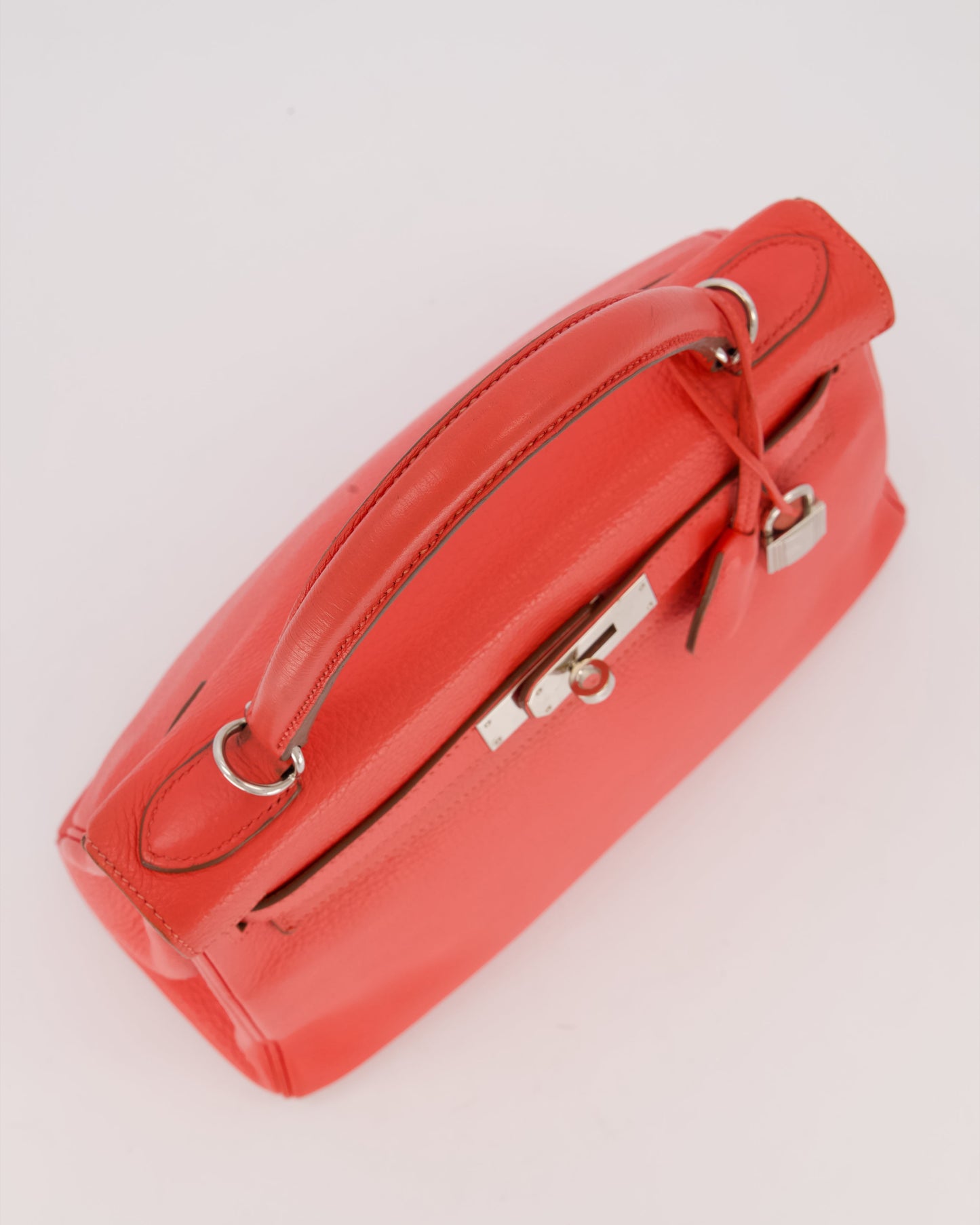Hermes Kelly 28 Retourne Bag in Rose Jaipur Togo Leather with Palladium Hardware
