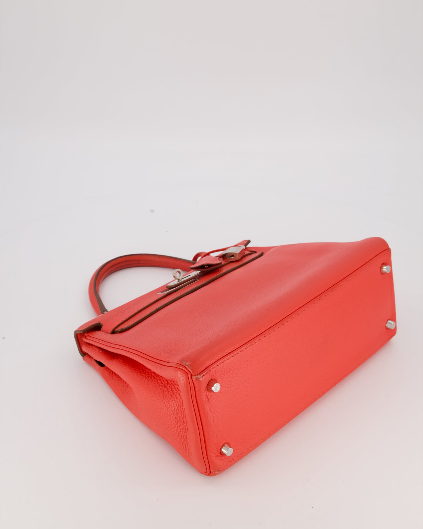 Hermes Kelly 28 Retourne Bag in Rose Jaipur Togo Leather with Palladium Hardware
