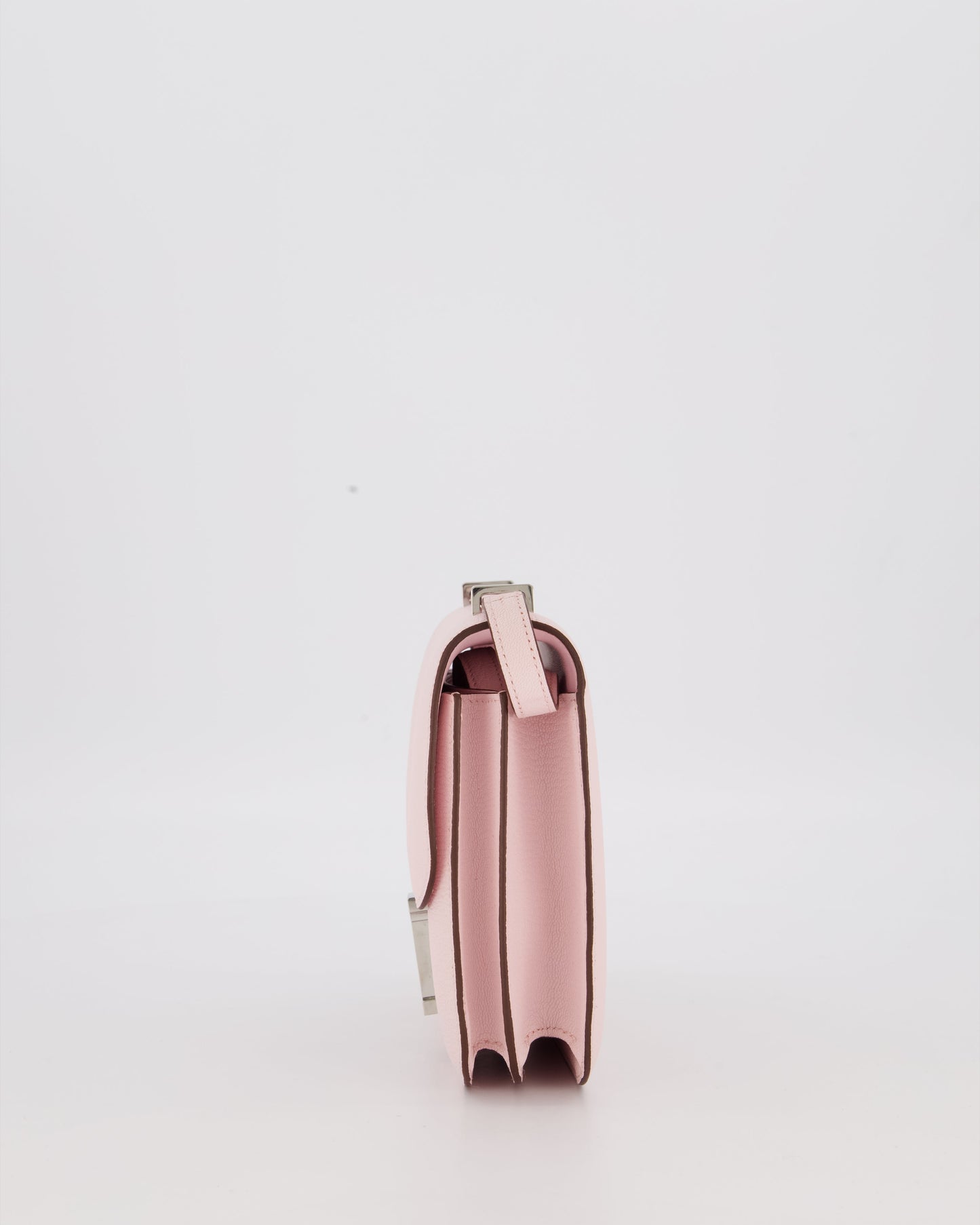 Hermes Constance III 18 Miroir Bag in Rose Darling Chevrè Mysore Leather with Palladium Permabrass Hardware
