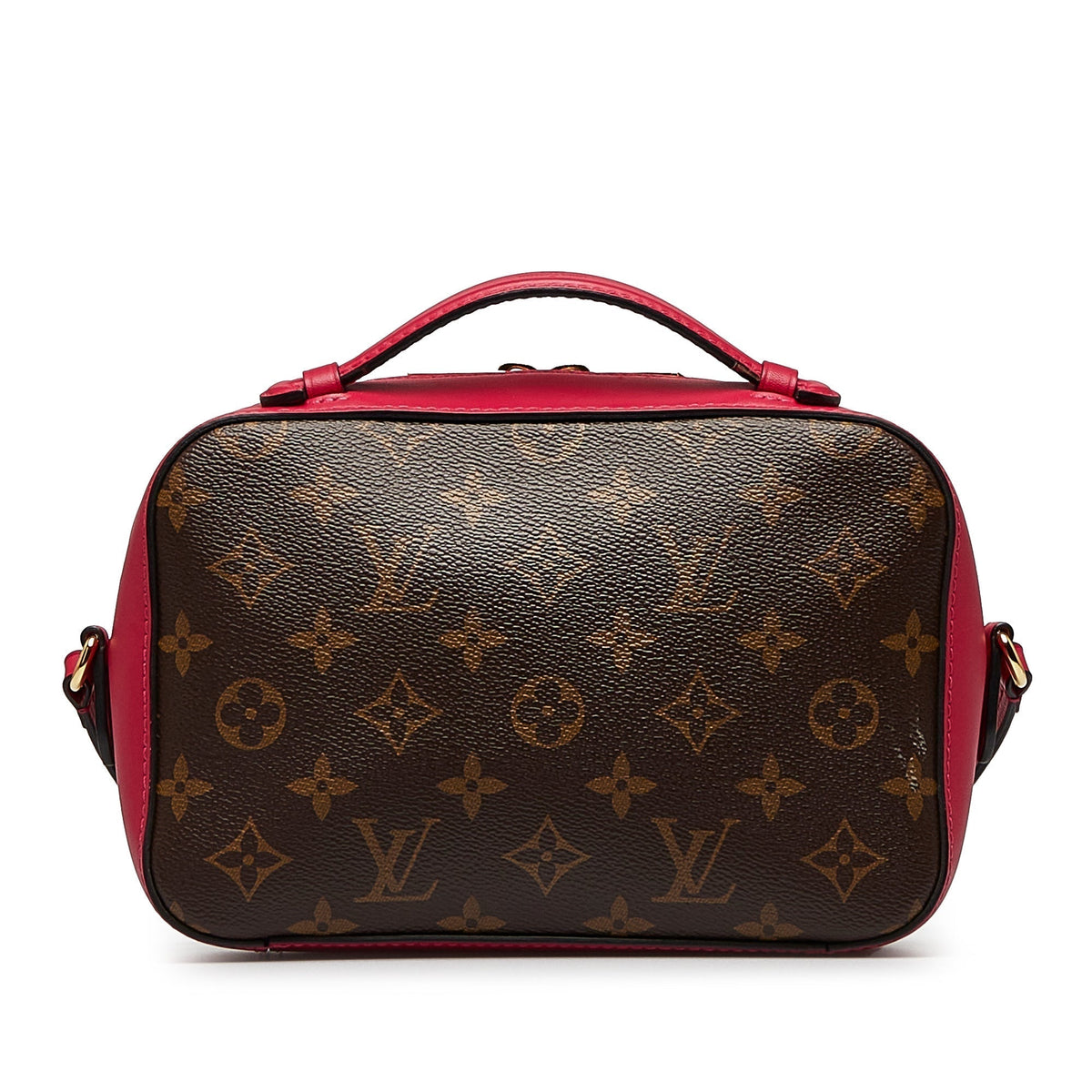 Brown Louis Vuitton Monogram Saintonge Satchel