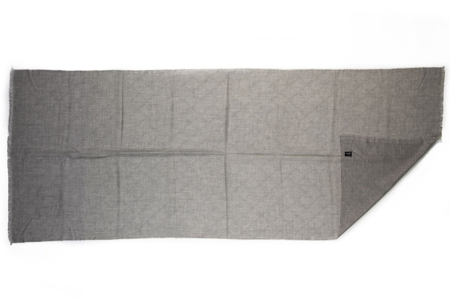 Chanel BN Gray Cashmere Camellia Shawl