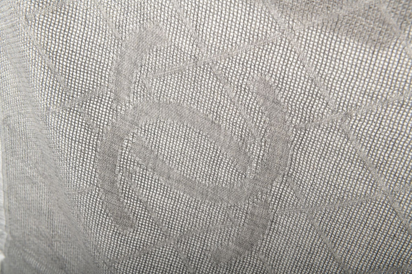 Chanel BN Gray Cashmere Camellia Shawl