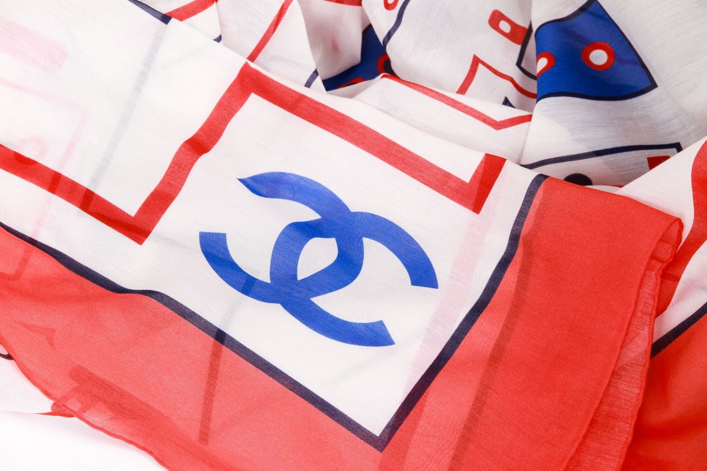 Chanel new oversize sarong/shawl red